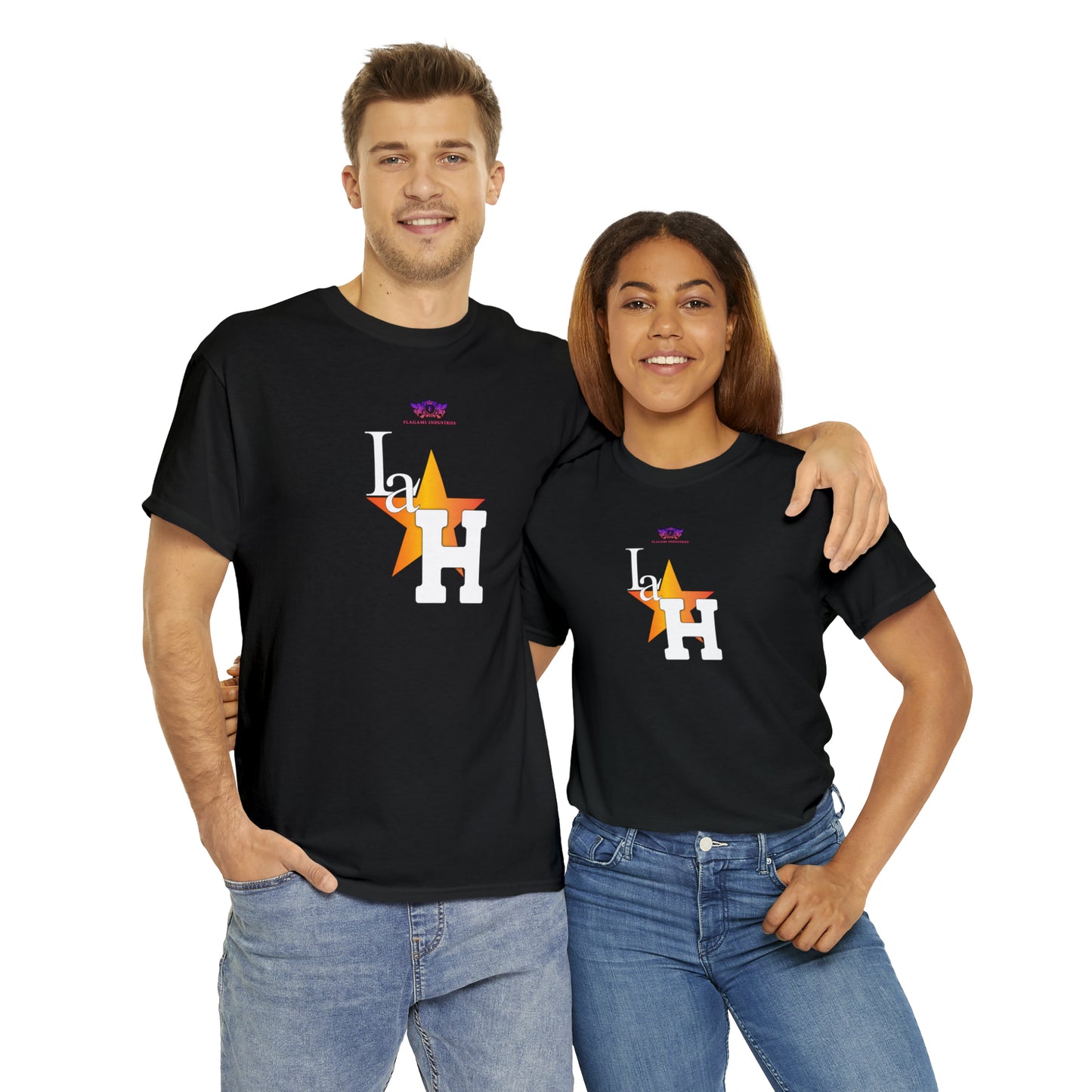 Original "La H" Light Orange Logo T Shirt