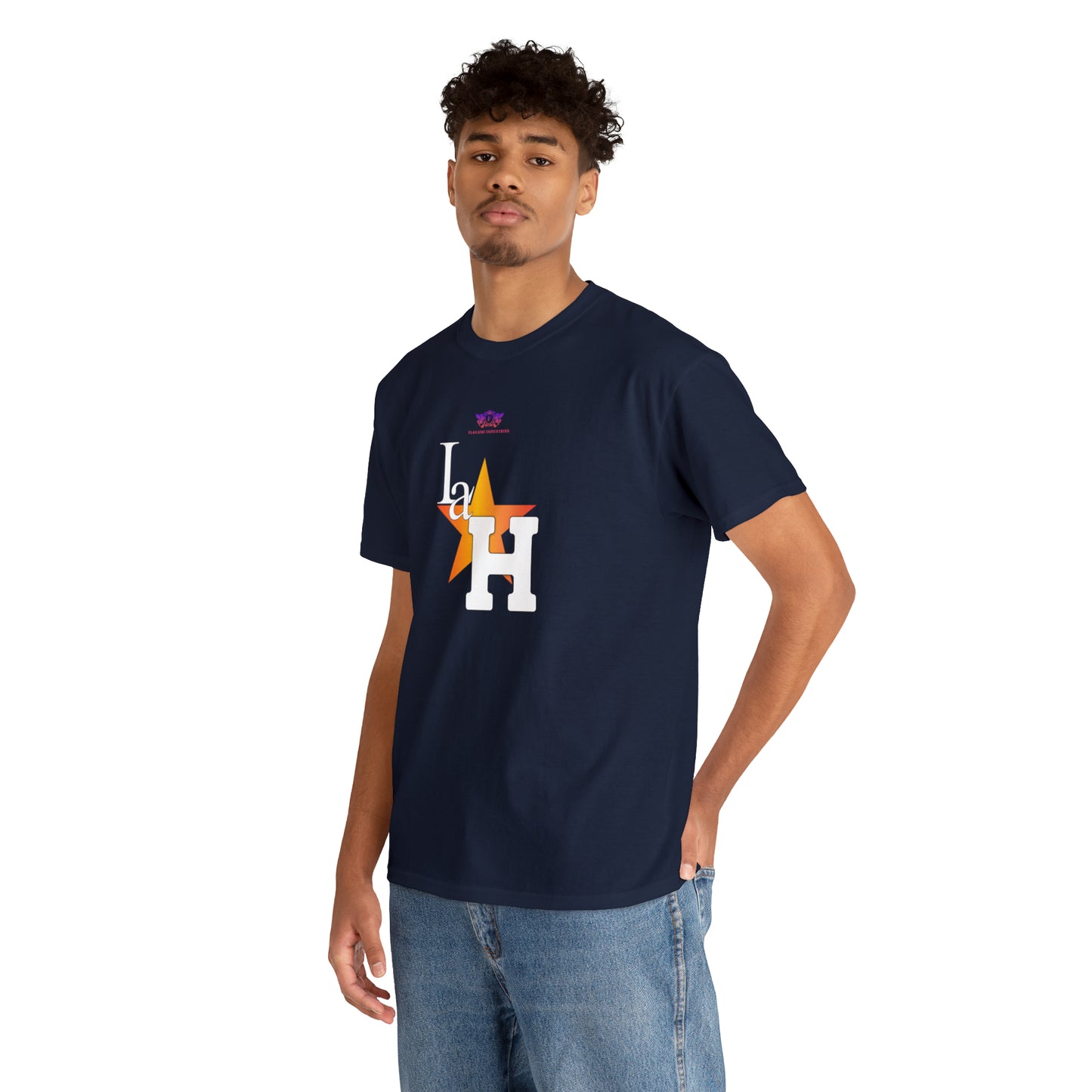 Original "La H" Light Orange Logo T Shirt