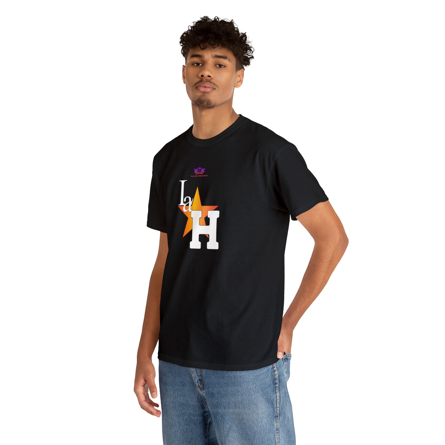 Original "La H" Light Orange Logo T Shirt