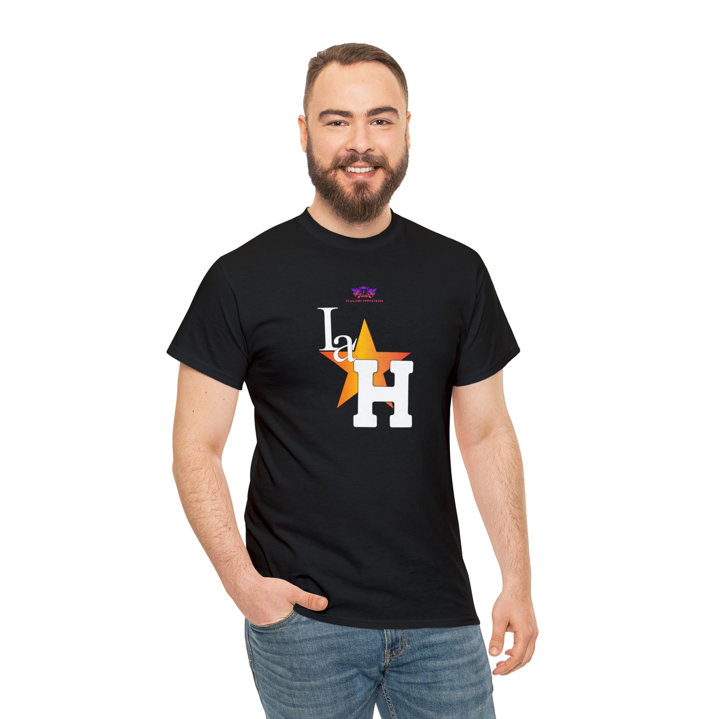 Original "La H" Light Orange Logo T Shirt
