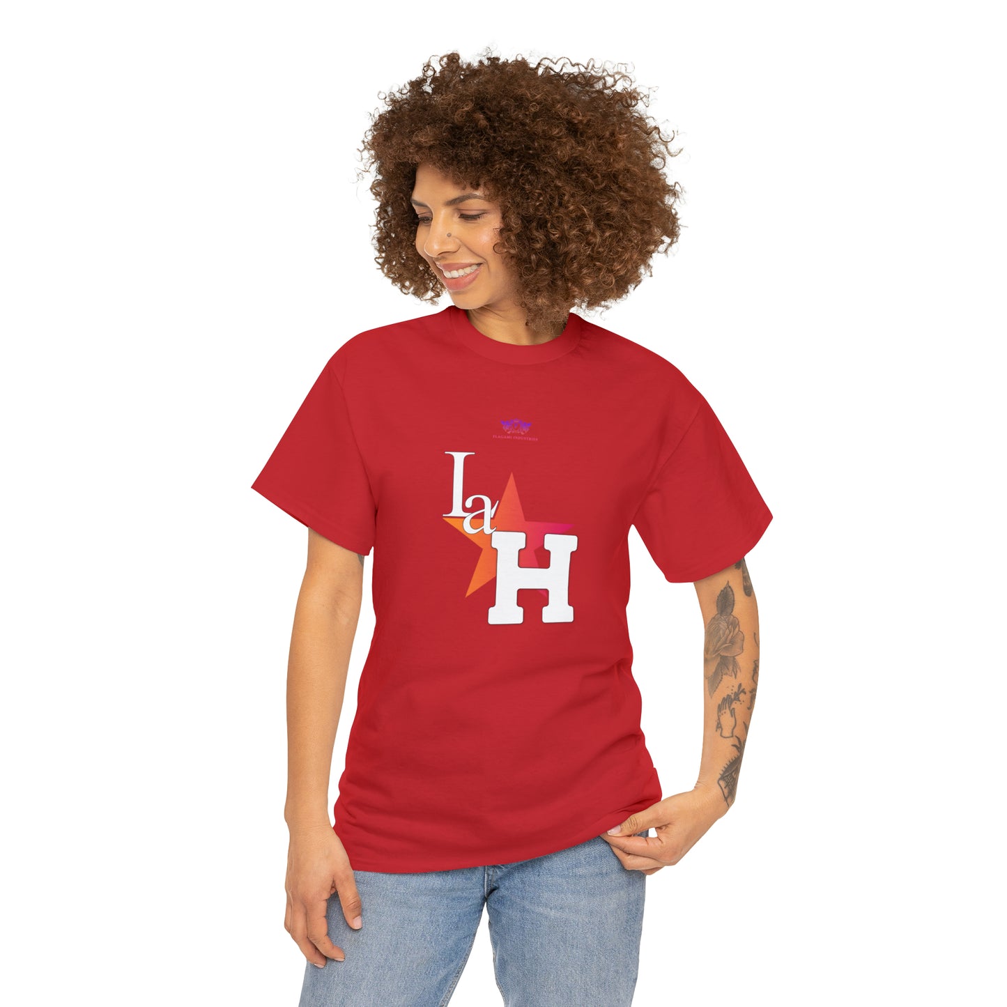Original "La H" Mandarin Orange Logo T Shirt