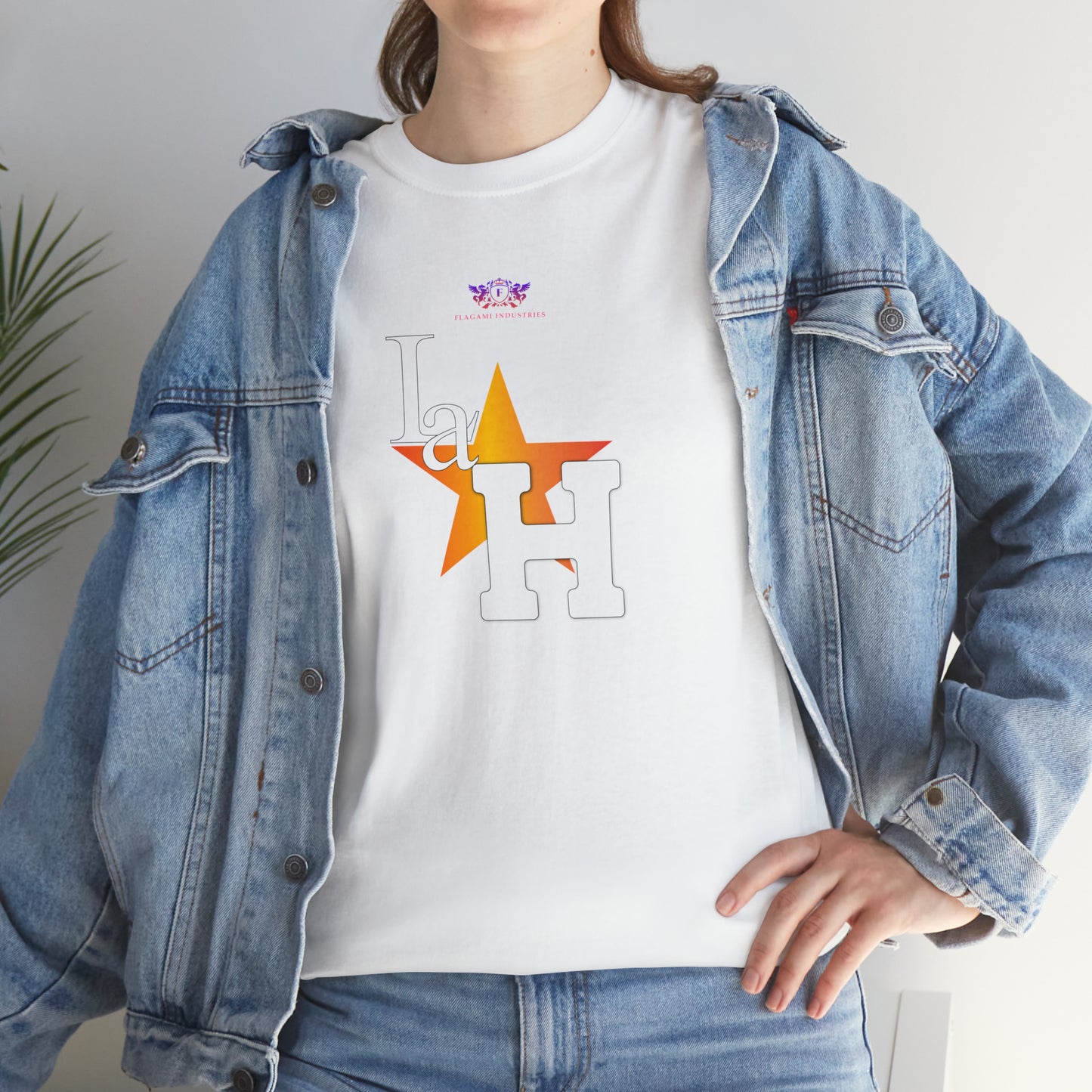 Original "La H" Light Orange Logo T Shirt