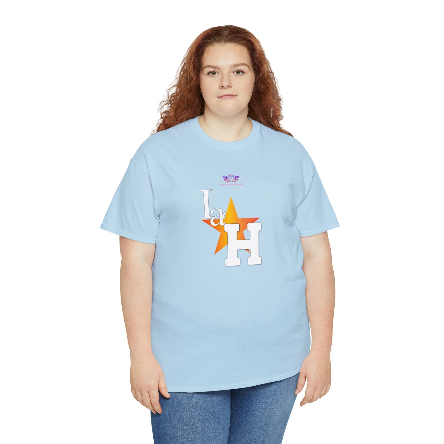 Original "La H" Light Orange Logo T Shirt