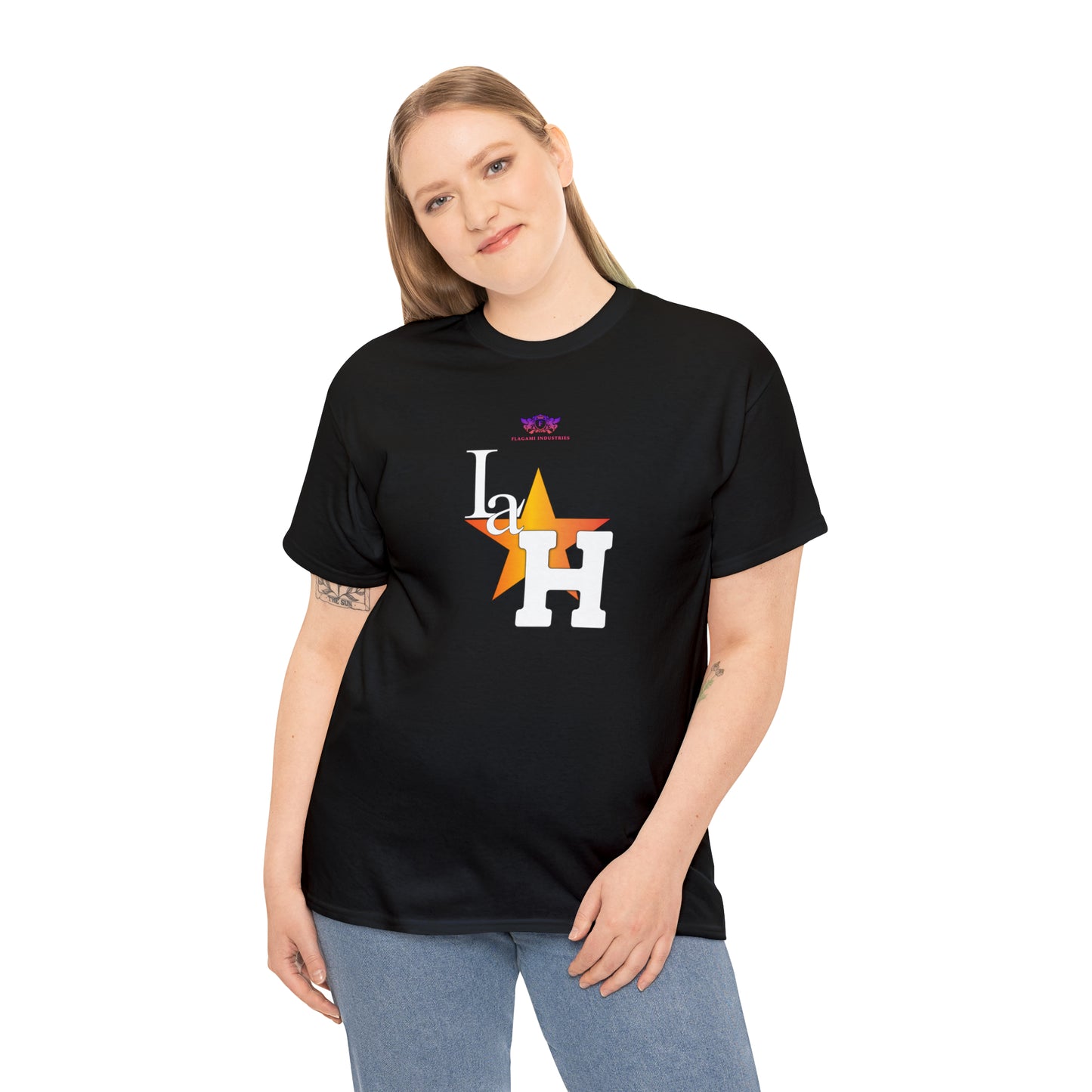 Original "La H" Light Orange Logo T Shirt