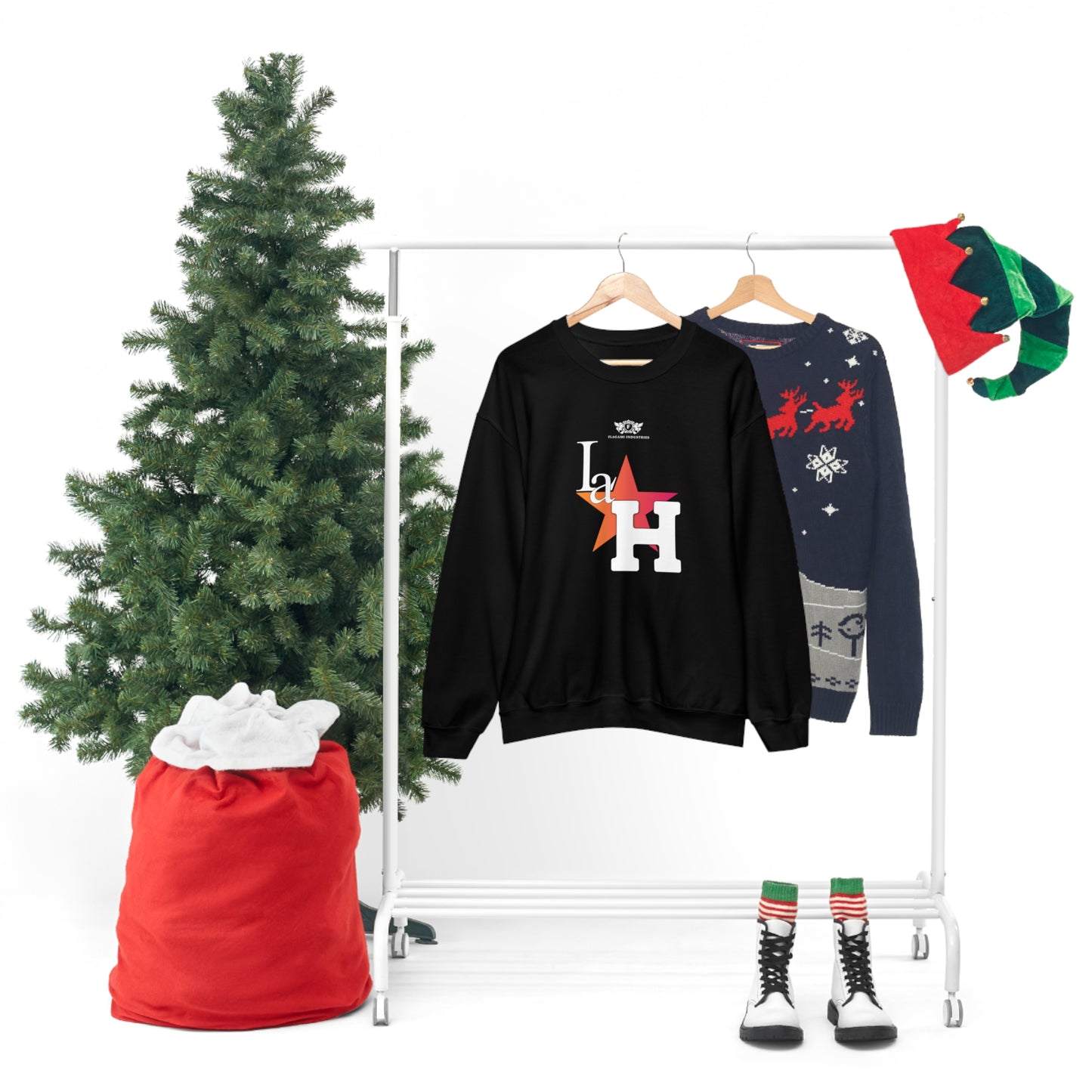 The "La H" Unisex Heavy Blend Crewneck Sweatshirt