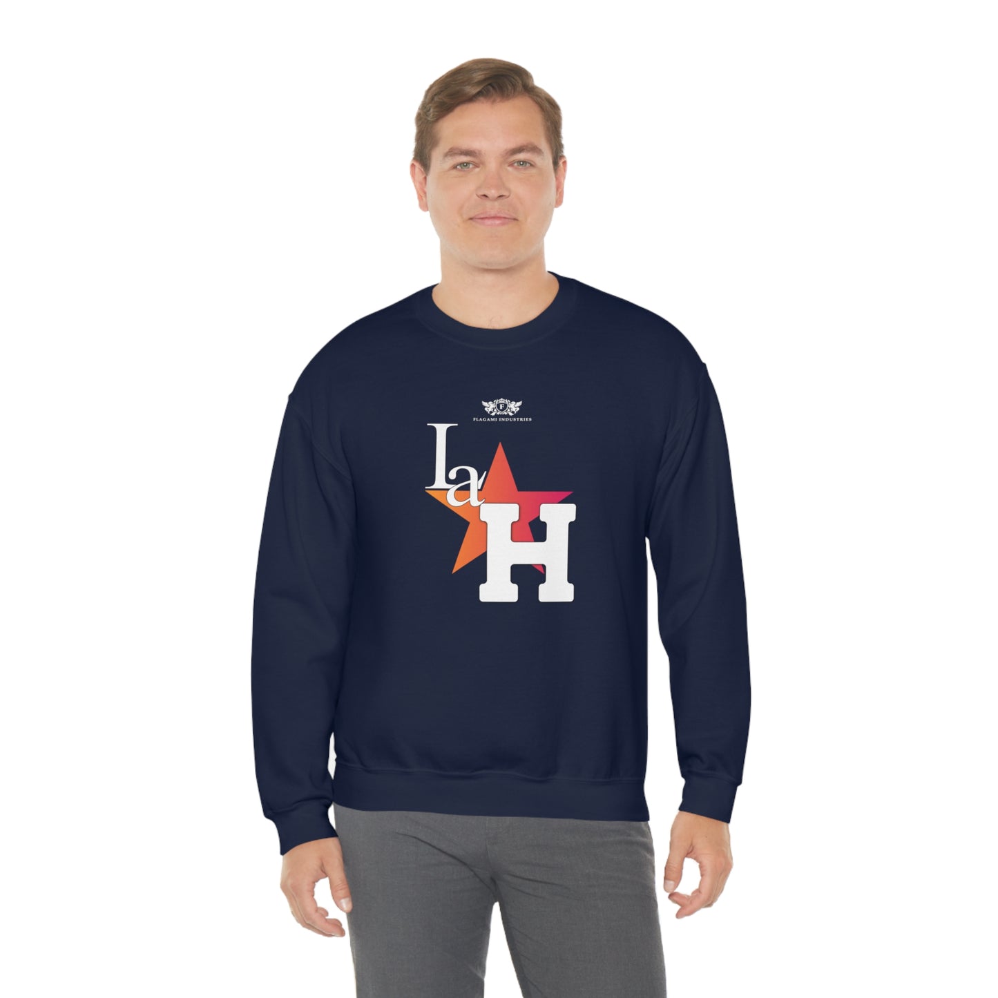 The "La H" Unisex Heavy Blend Crewneck Sweatshirt