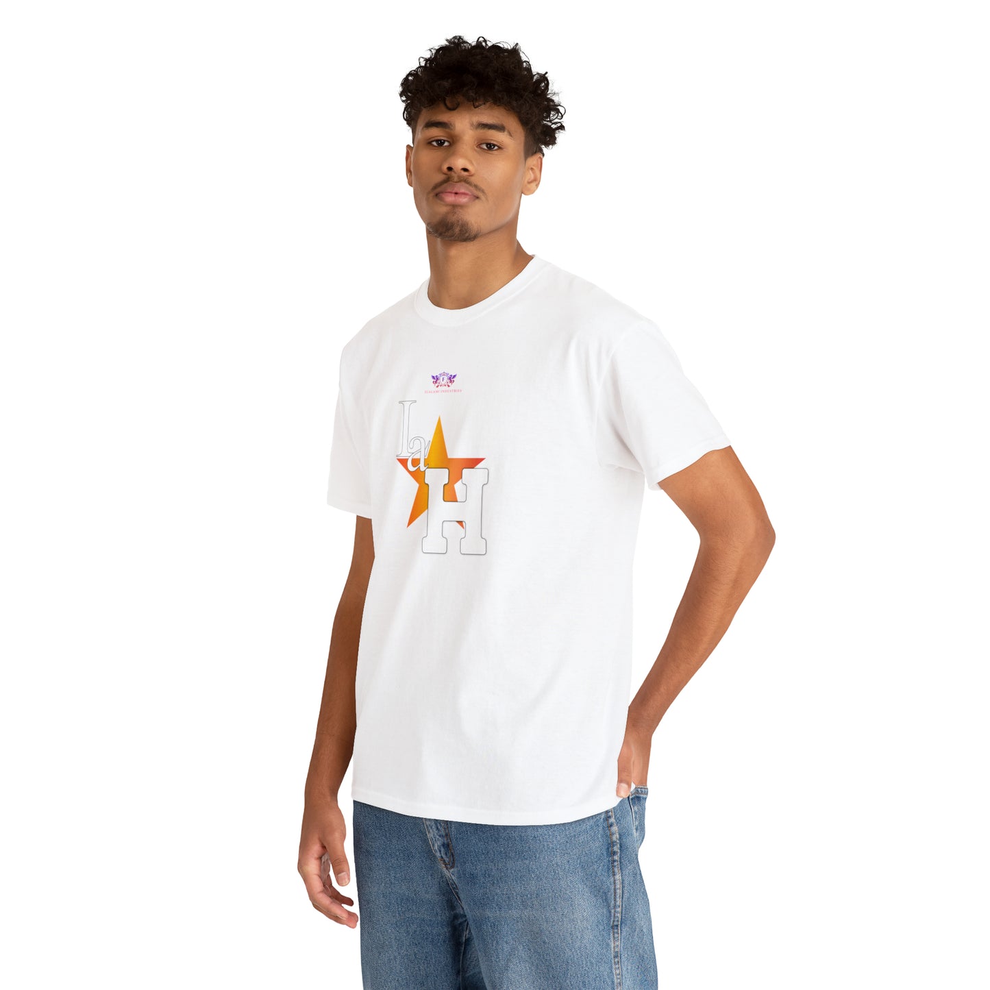 Original "La H" Light Orange Logo T Shirt