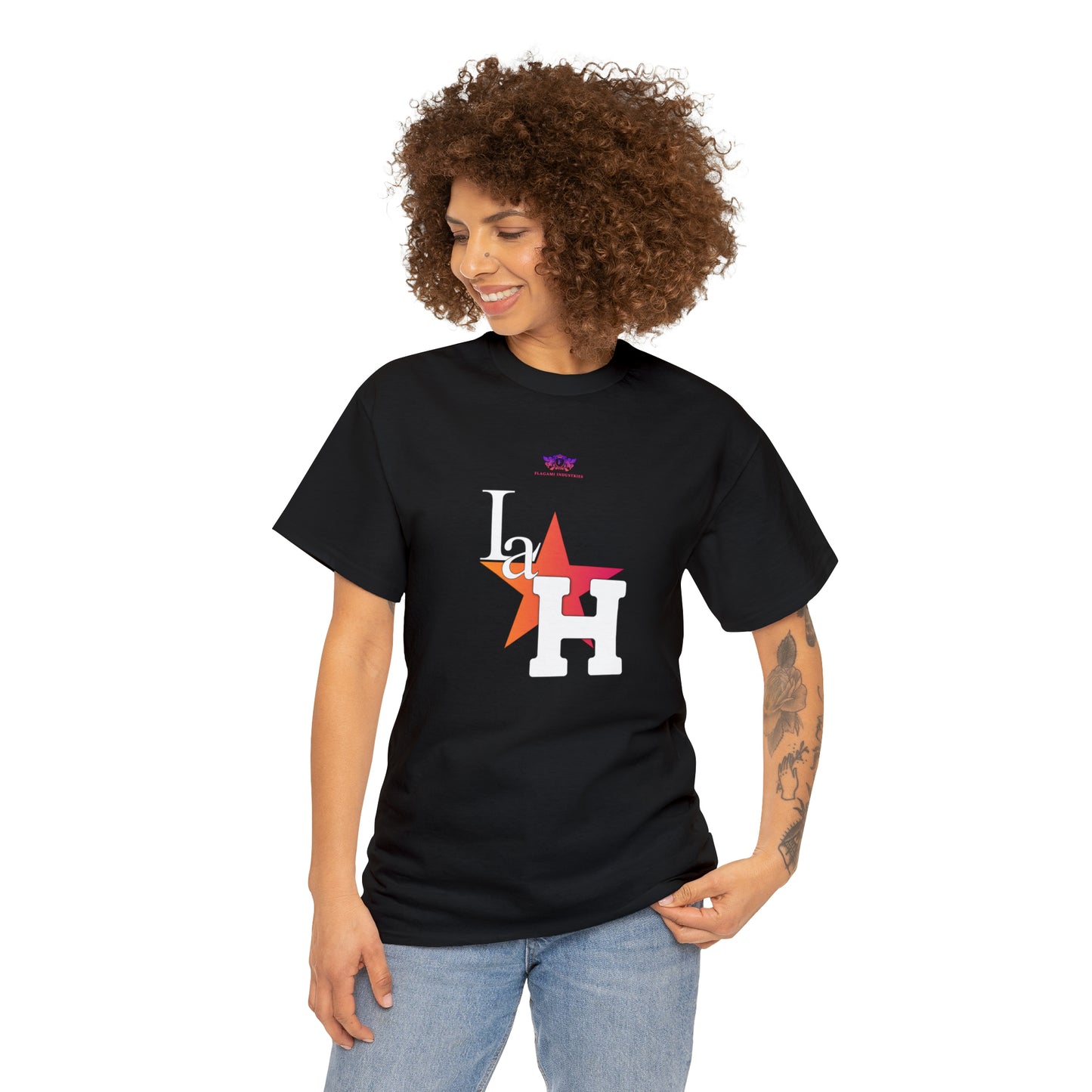 Original "La H" Mandarin Orange Logo T Shirt