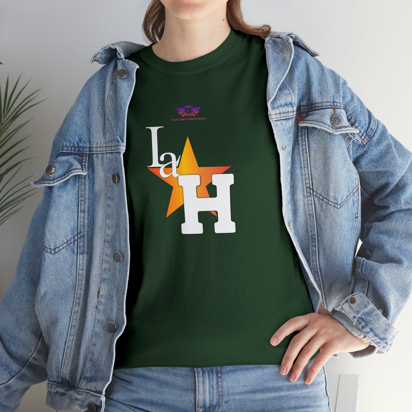 Original "La H" Light Orange Logo T Shirt