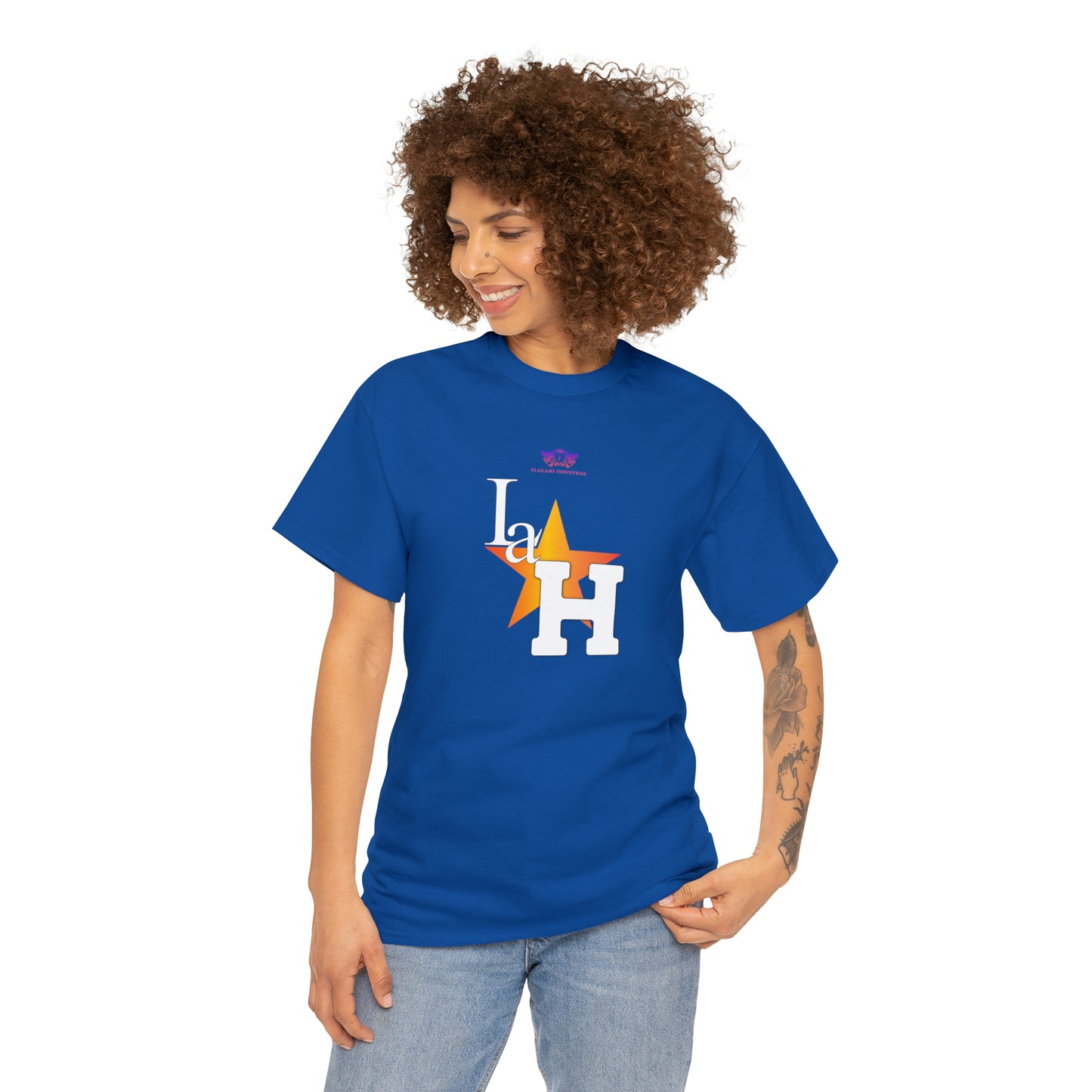 Original "La H" Light Orange Logo T Shirt