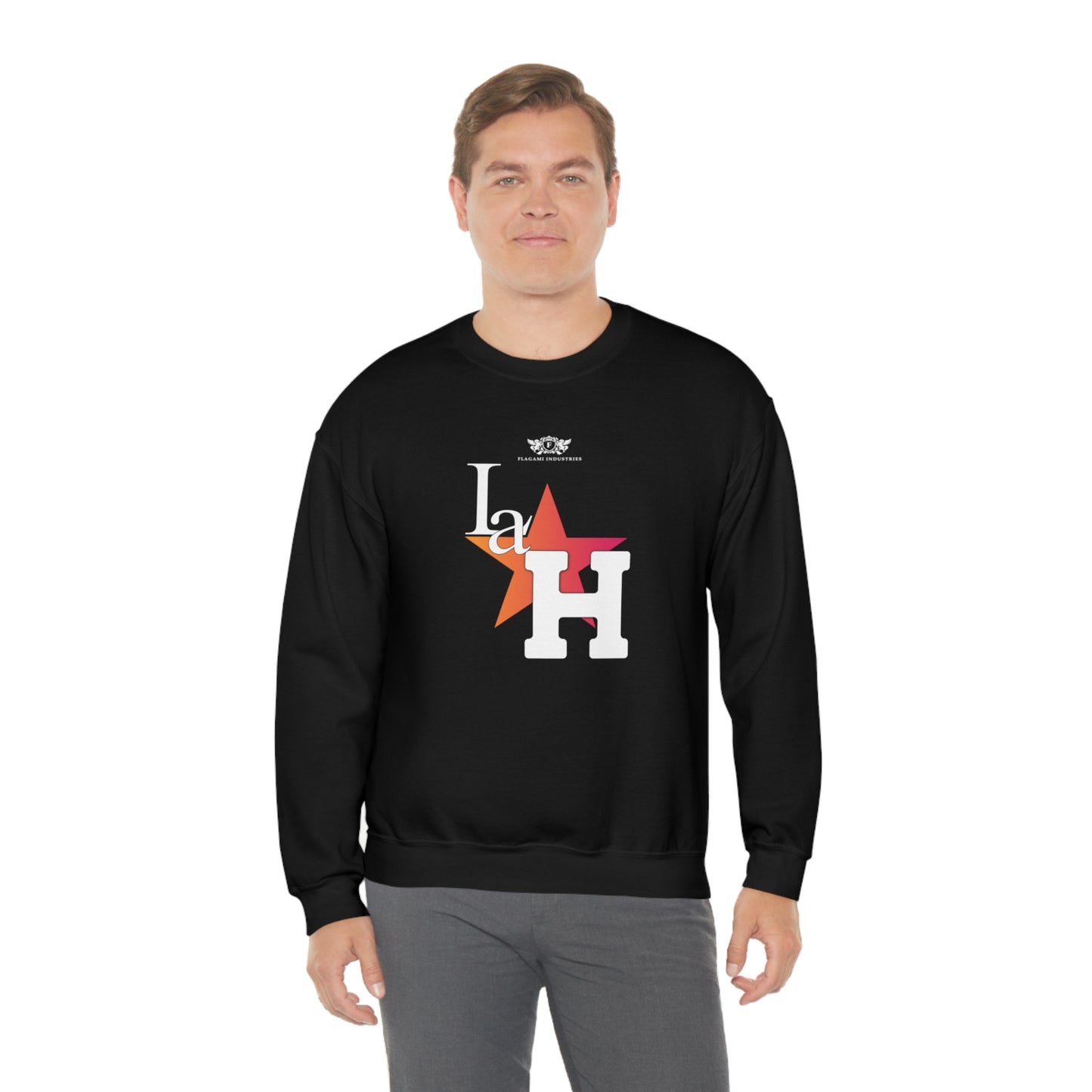 The "La H" Unisex Heavy Blend Crewneck Sweatshirt