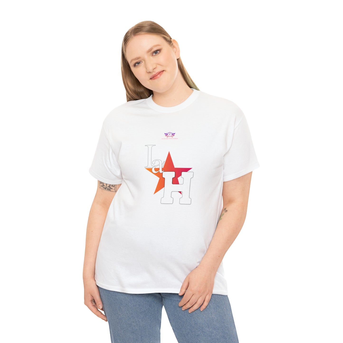 Original "La H" Mandarin Orange Logo T Shirt
