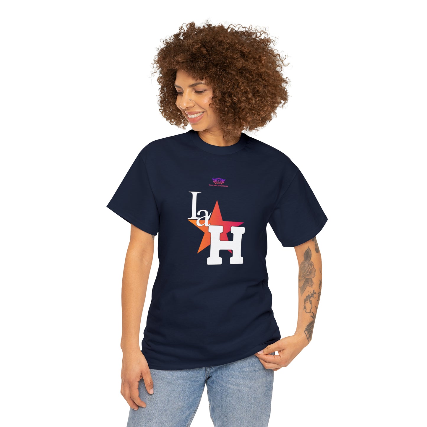 Original "La H" Mandarin Orange Logo T Shirt