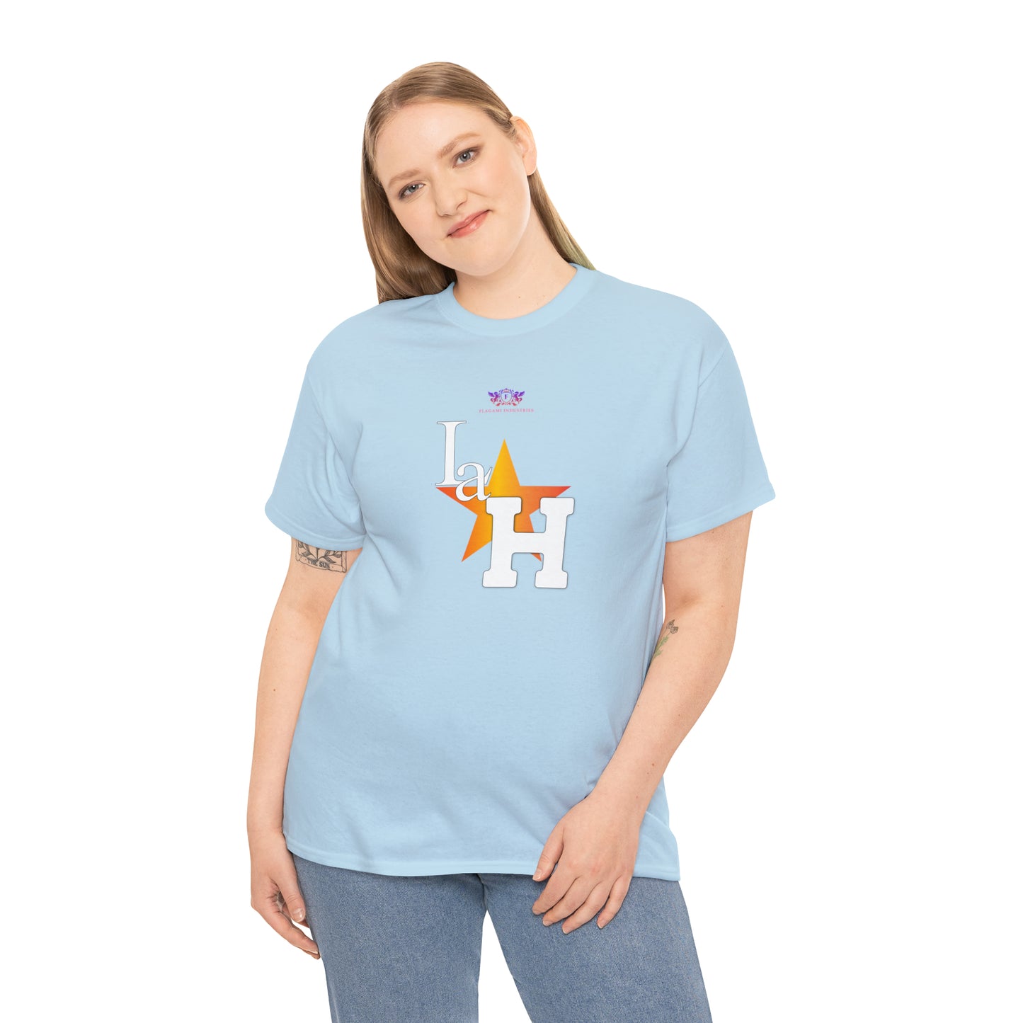 Original "La H" Light Orange Logo T Shirt