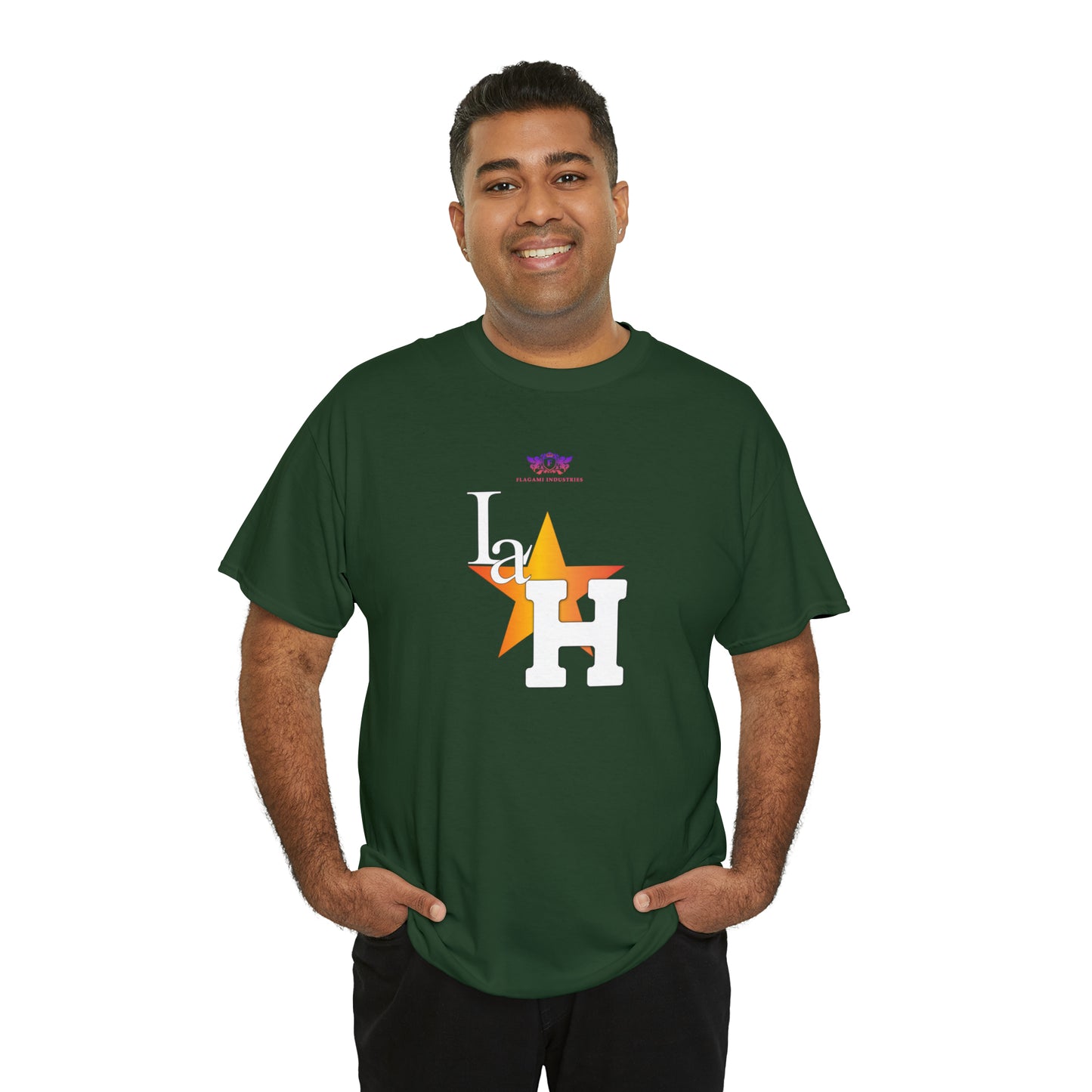 Original "La H" Light Orange Logo T Shirt