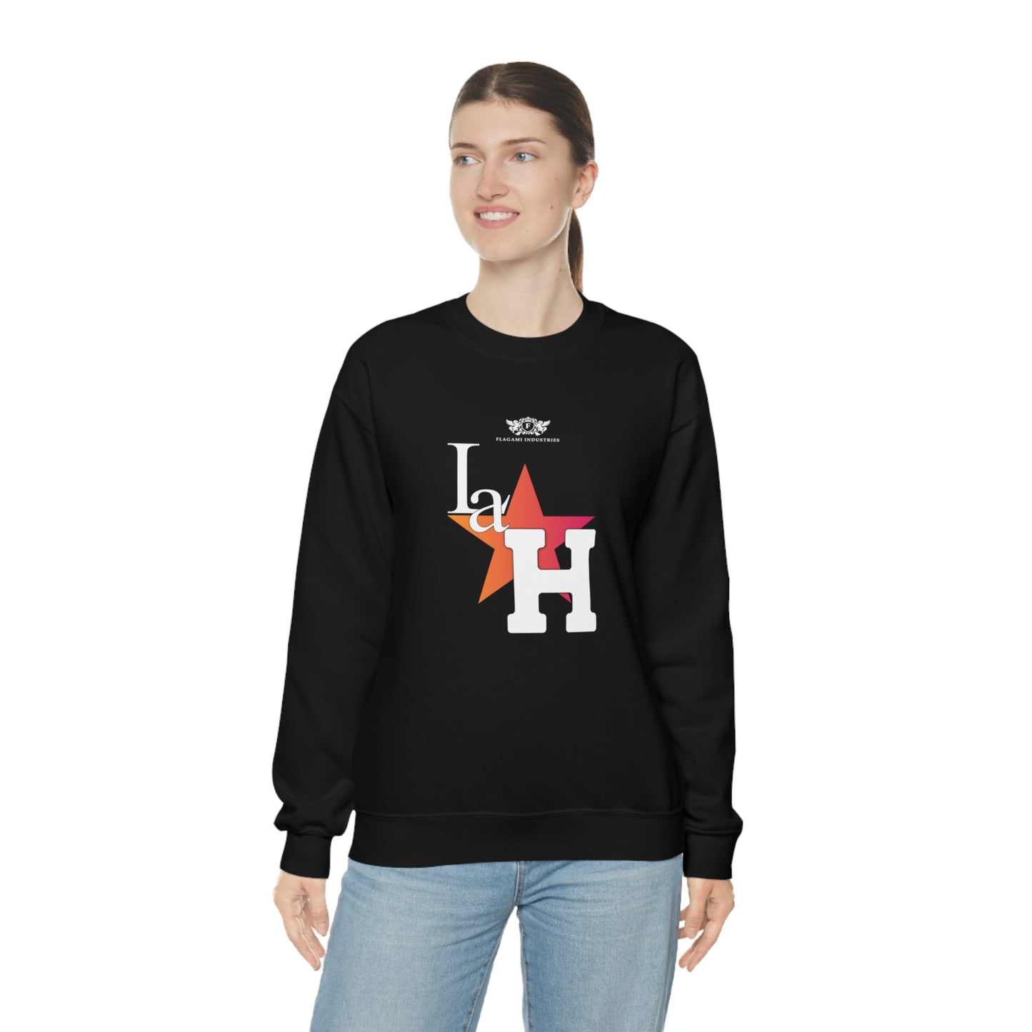 The "La H" Unisex Heavy Blend Crewneck Sweatshirt
