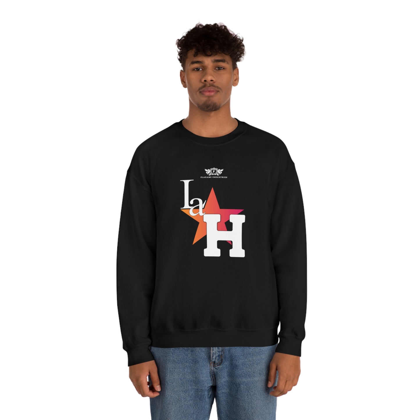 The "La H" Unisex Heavy Blend Crewneck Sweatshirt