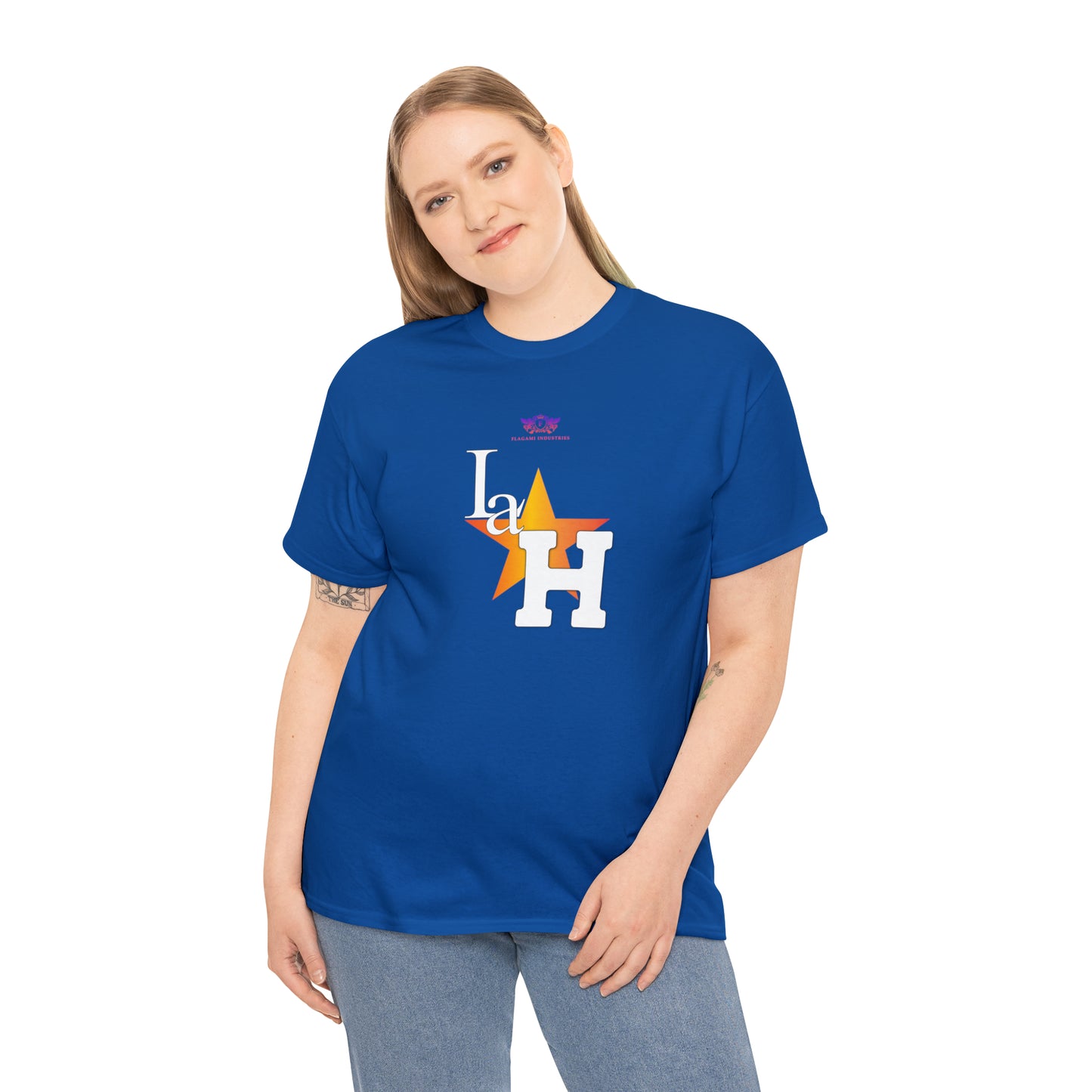 Original "La H" Light Orange Logo T Shirt