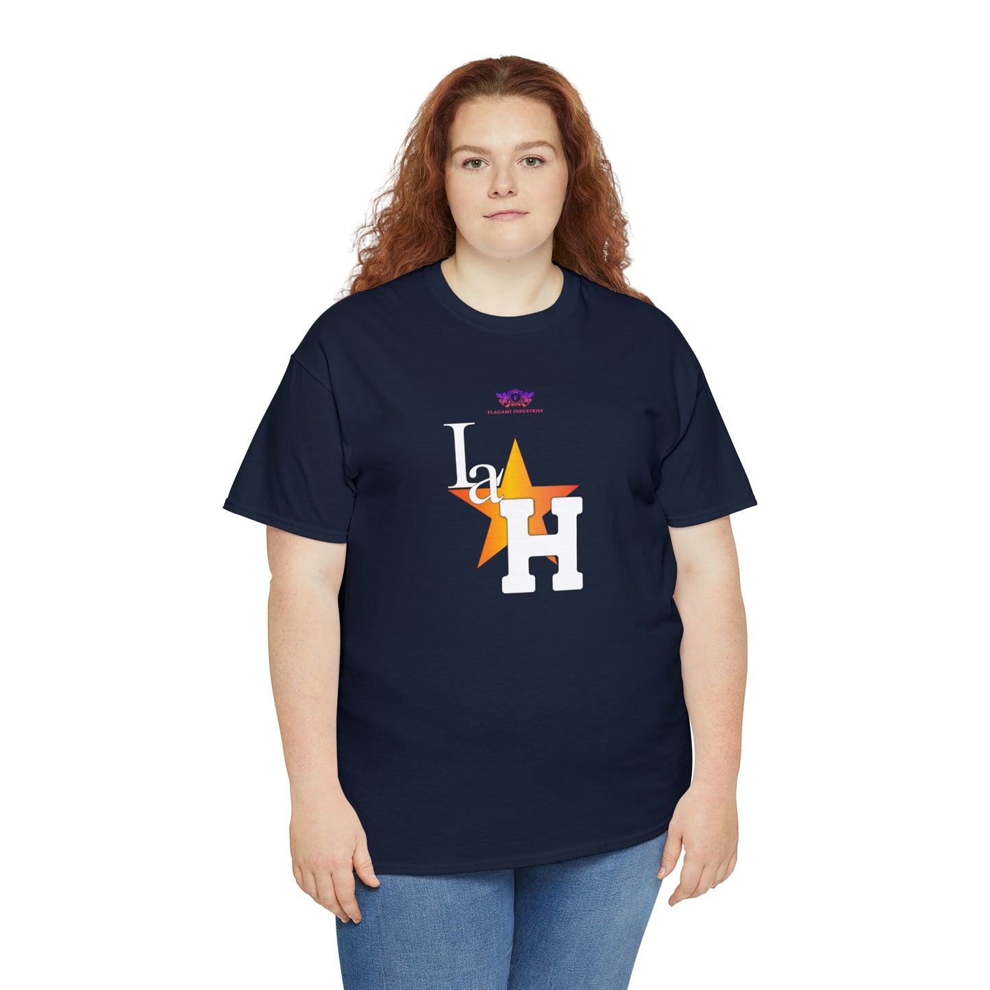 Original "La H" Light Orange Logo T Shirt