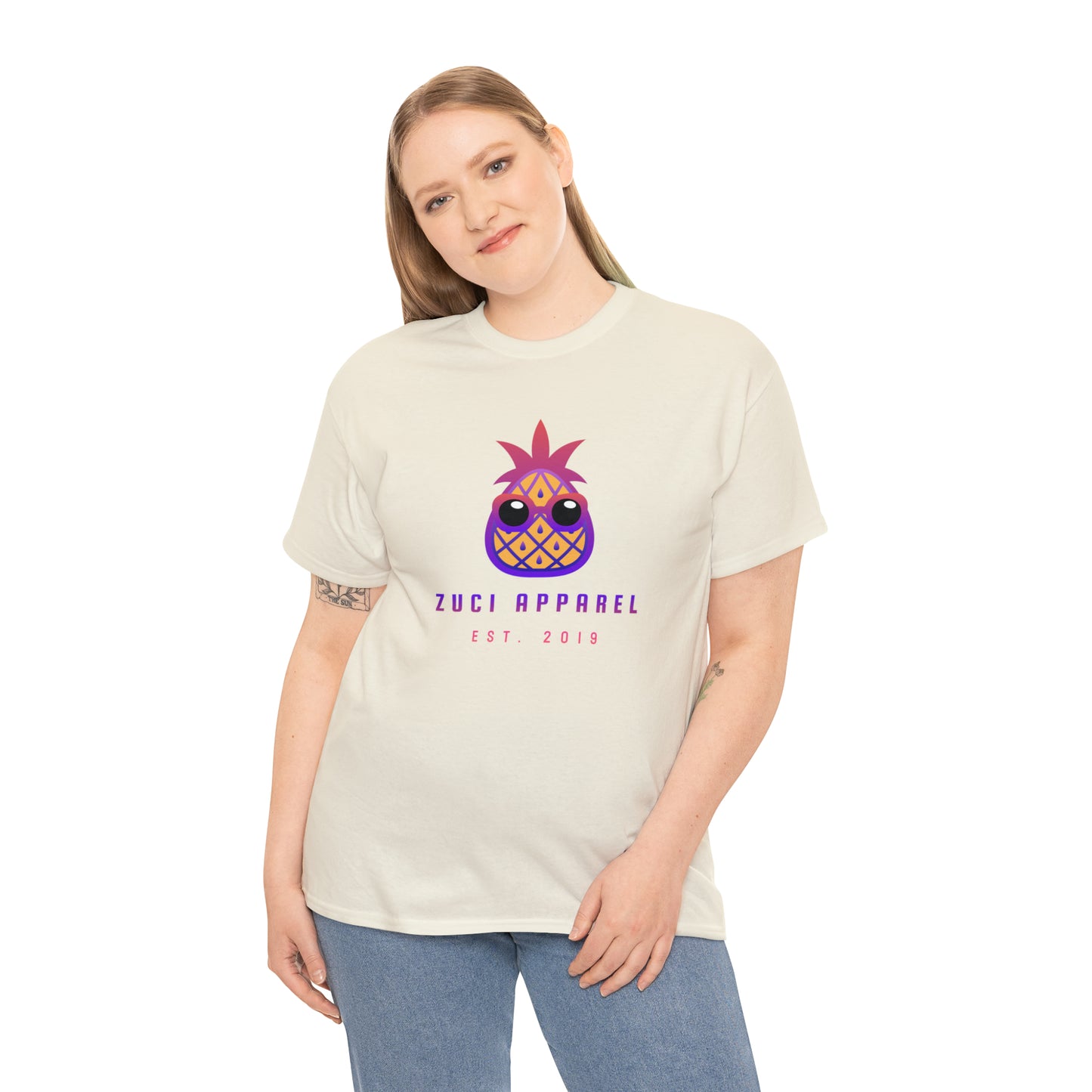 Zuci Cream Short Sleeve T Shirt