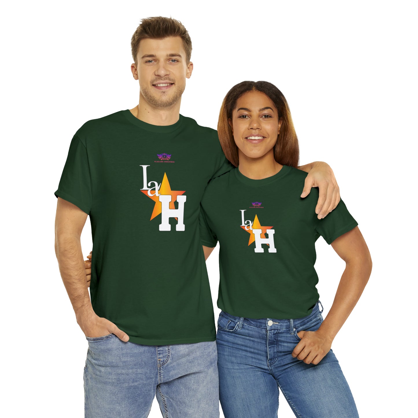 Original "La H" Light Orange Logo T Shirt