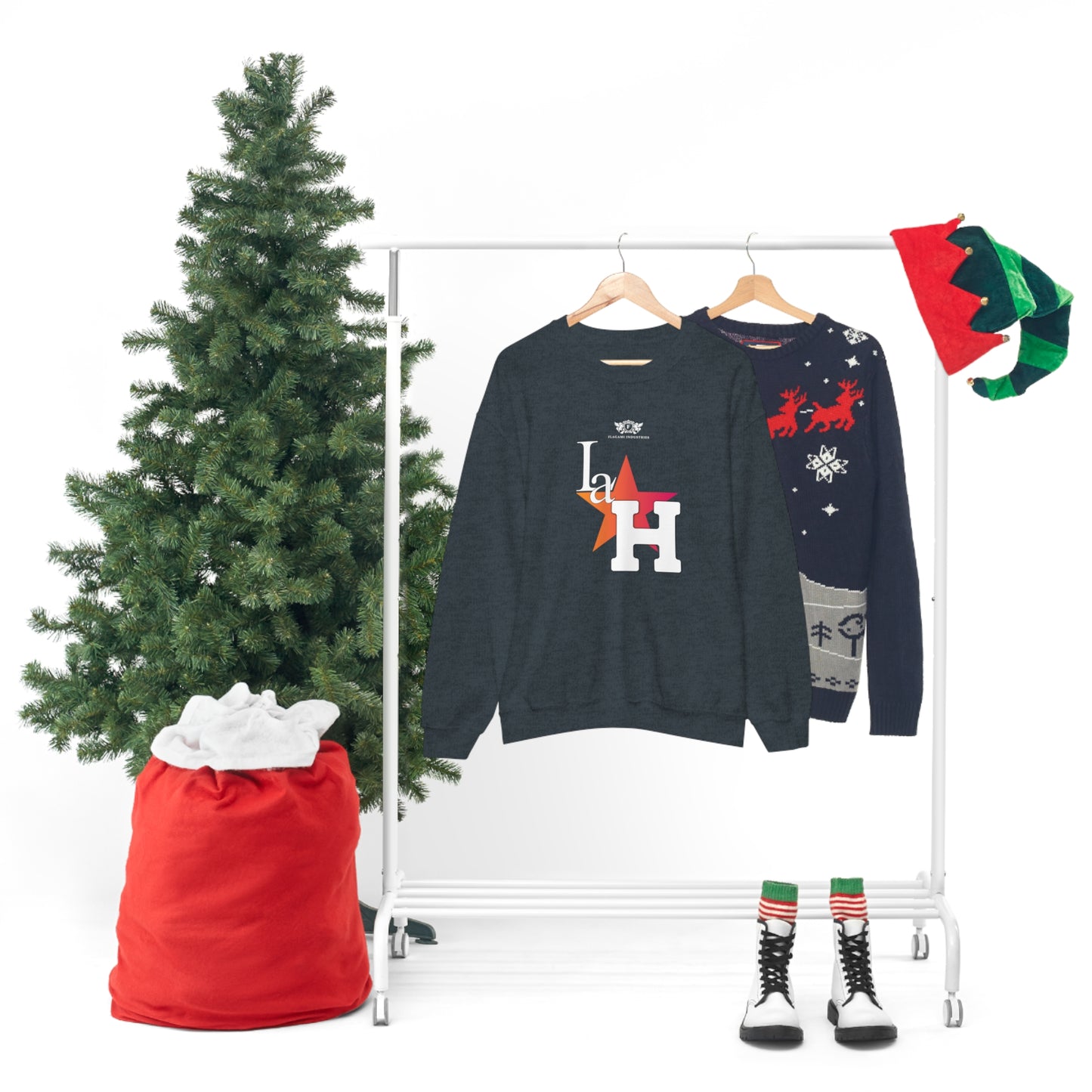 The "La H" Unisex Heavy Blend Crewneck Sweatshirt
