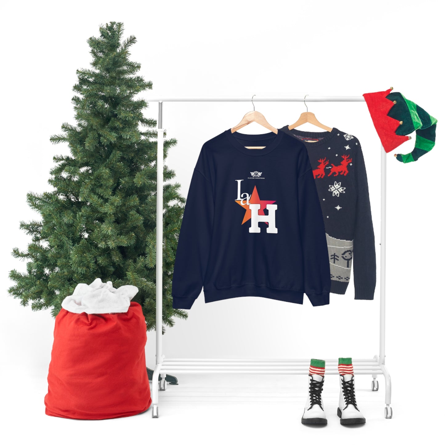 The "La H" Unisex Heavy Blend Crewneck Sweatshirt