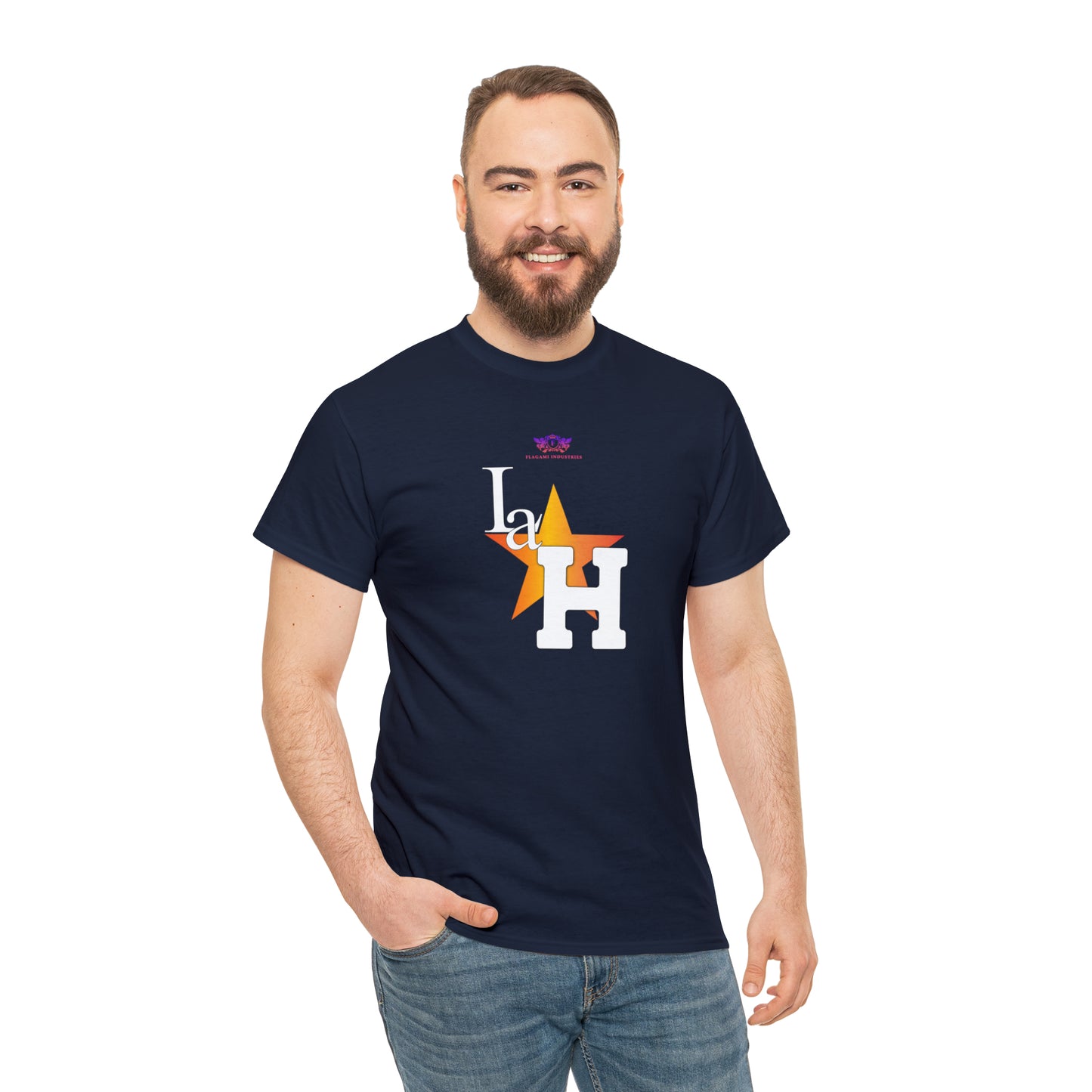Original "La H" Light Orange Logo T Shirt