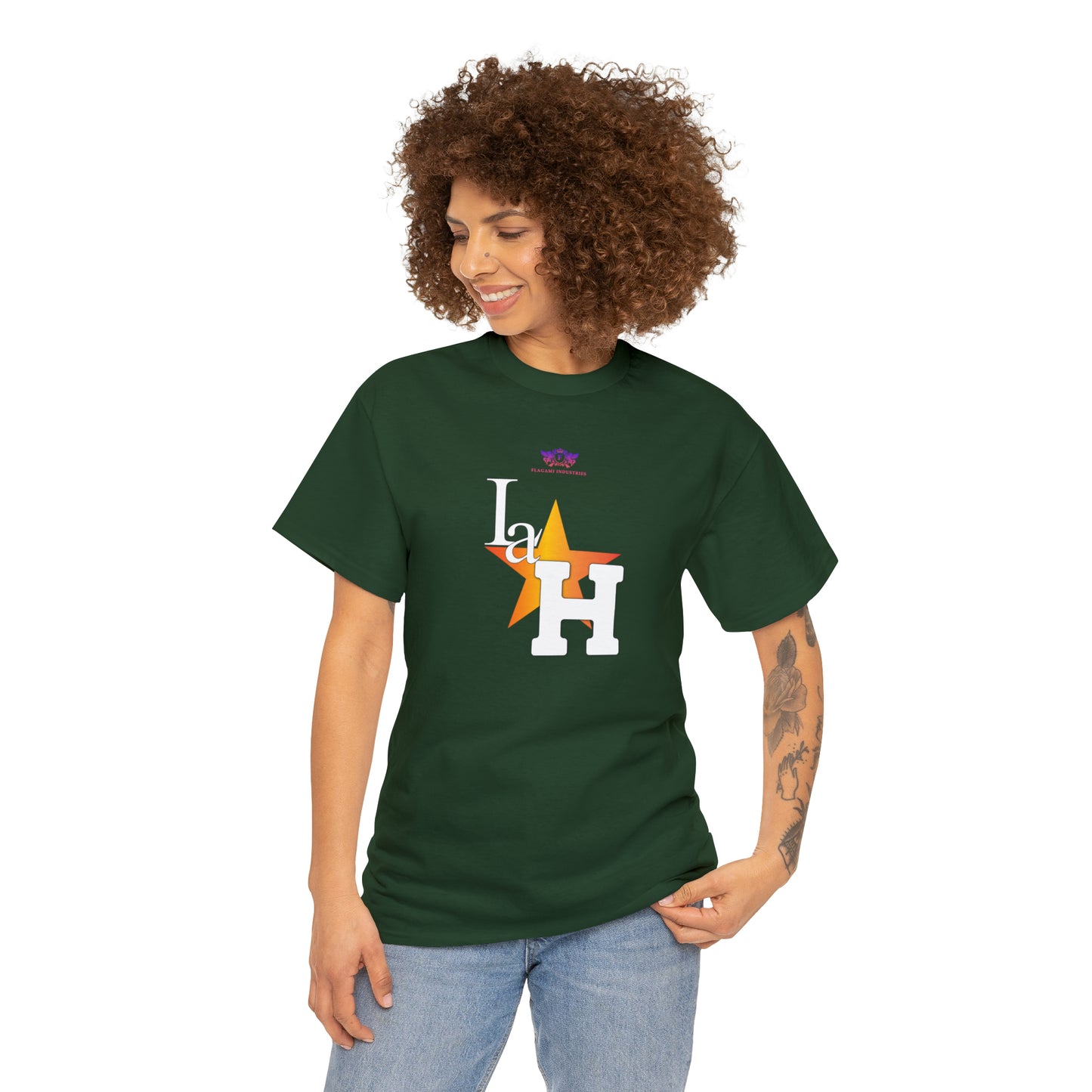 Original "La H" Light Orange Logo T Shirt