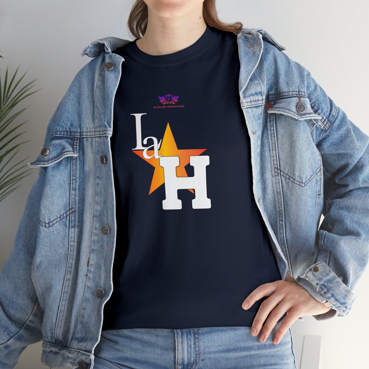 Original "La H" Light Orange Logo T Shirt