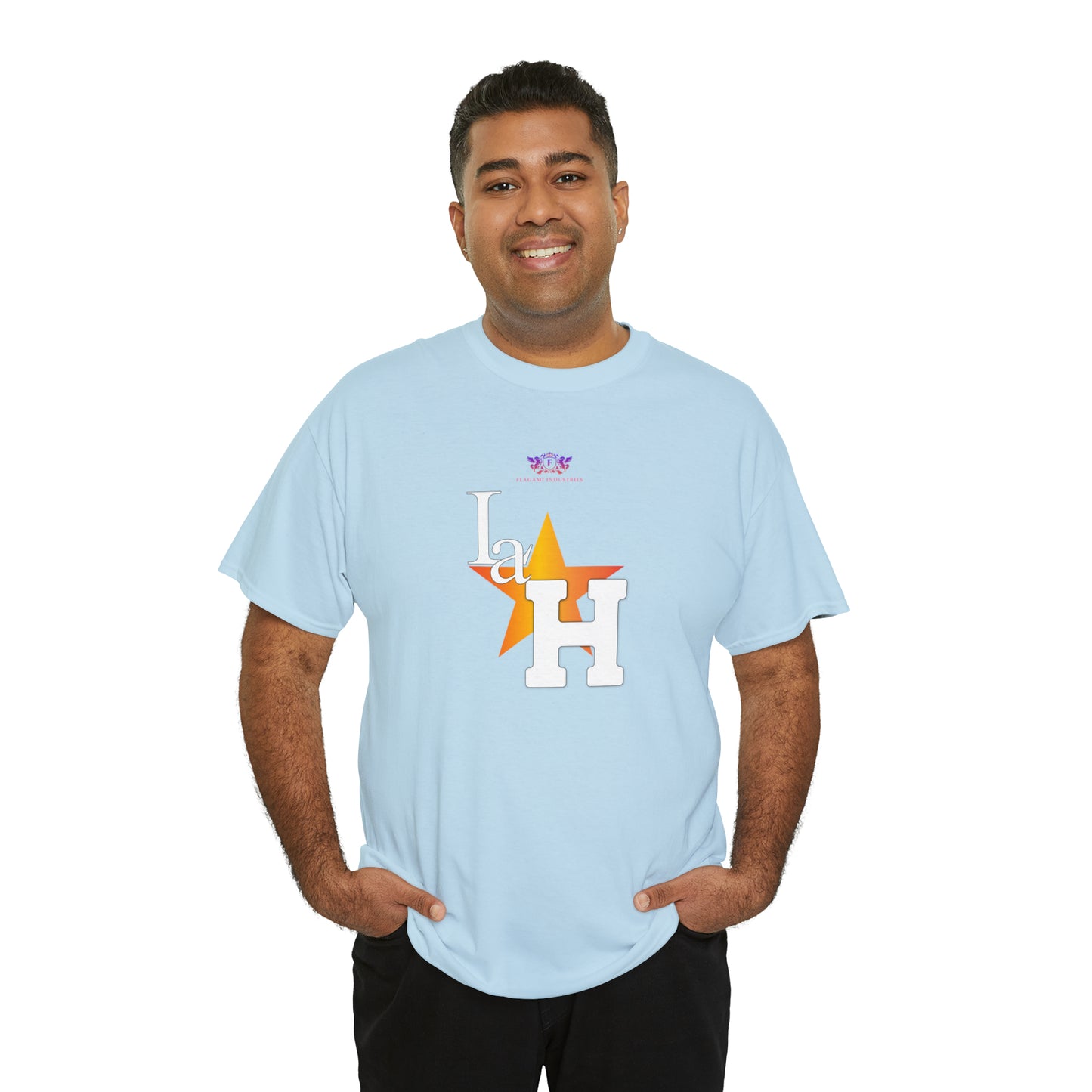 Original "La H" Light Orange Logo T Shirt