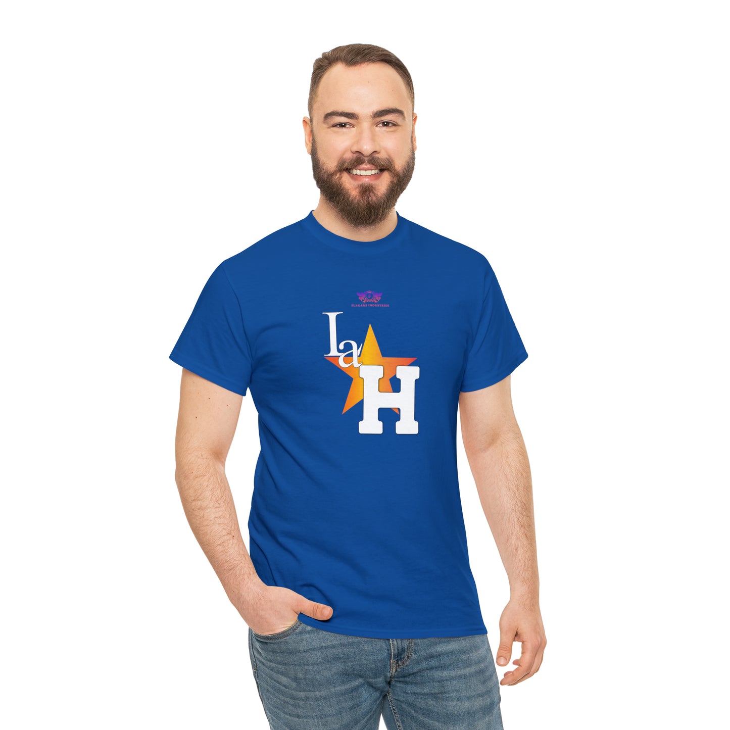 Original "La H" Light Orange Logo T Shirt