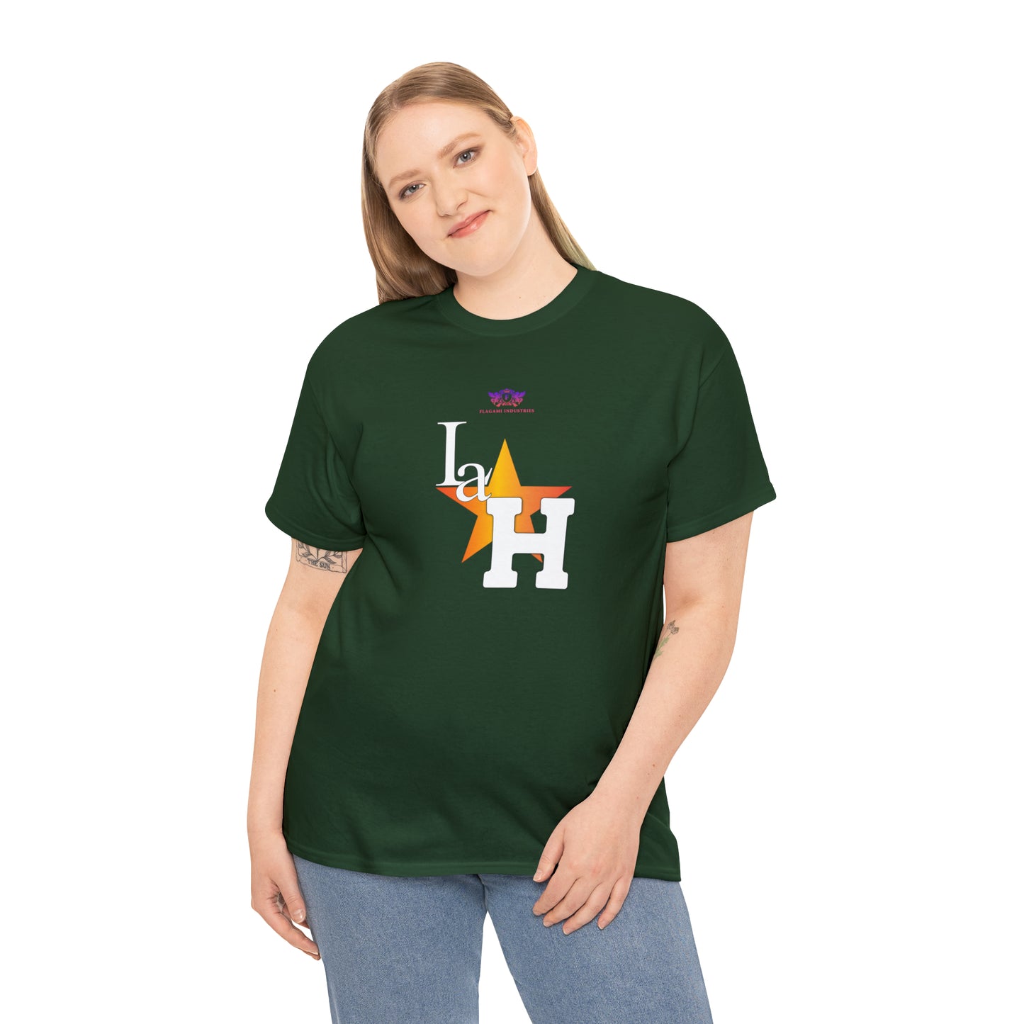 Original "La H" Light Orange Logo T Shirt