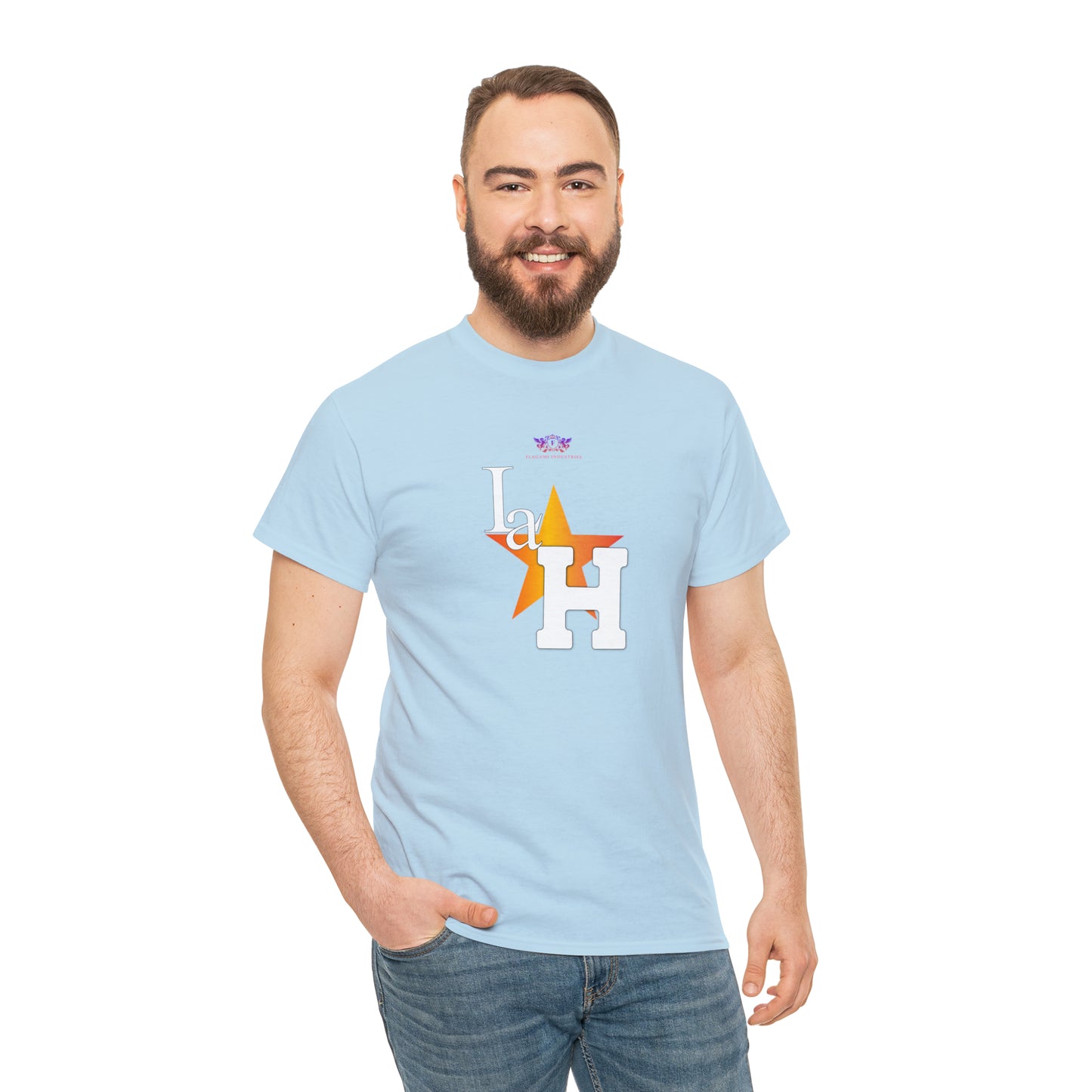 Original "La H" Light Orange Logo T Shirt
