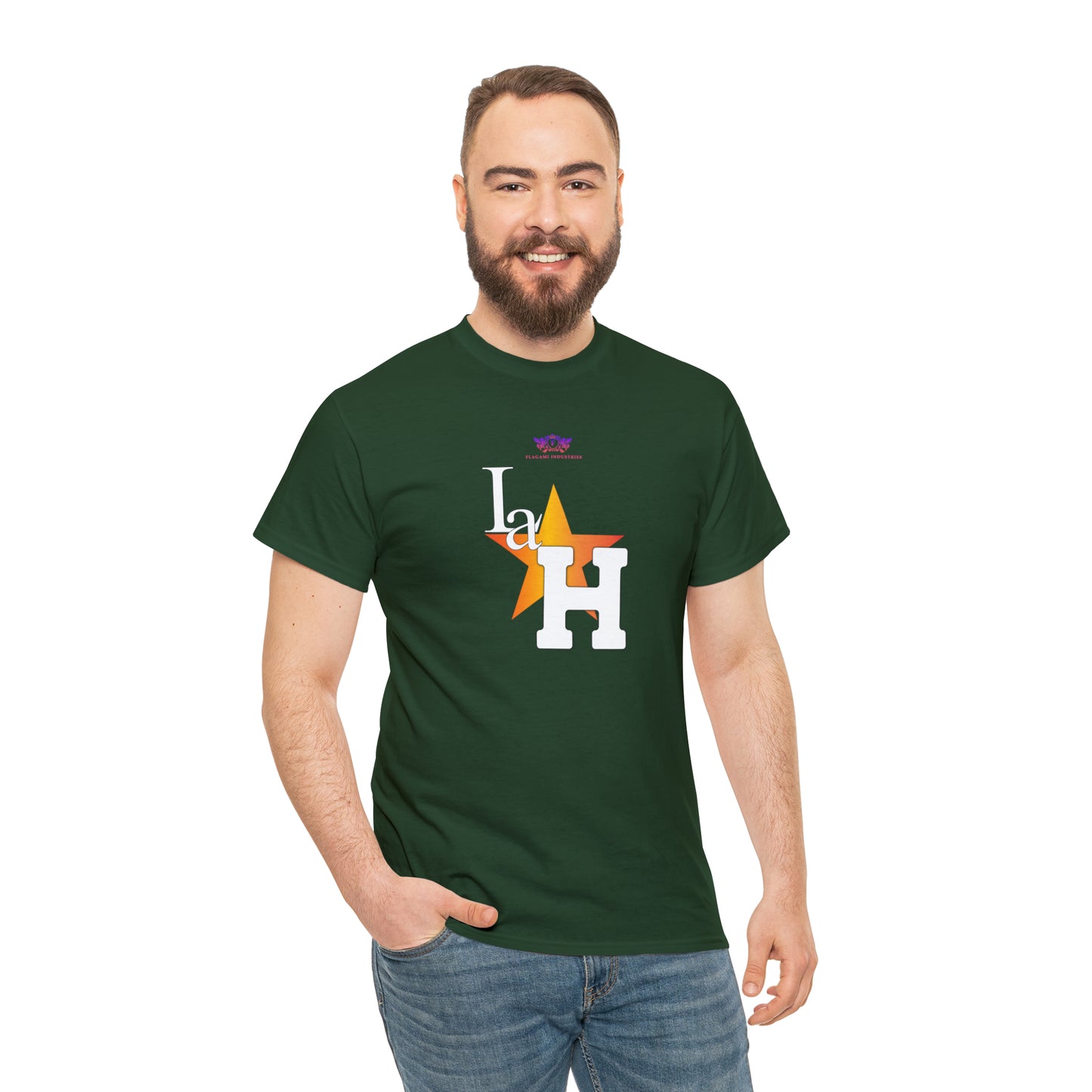 Original "La H" Light Orange Logo T Shirt