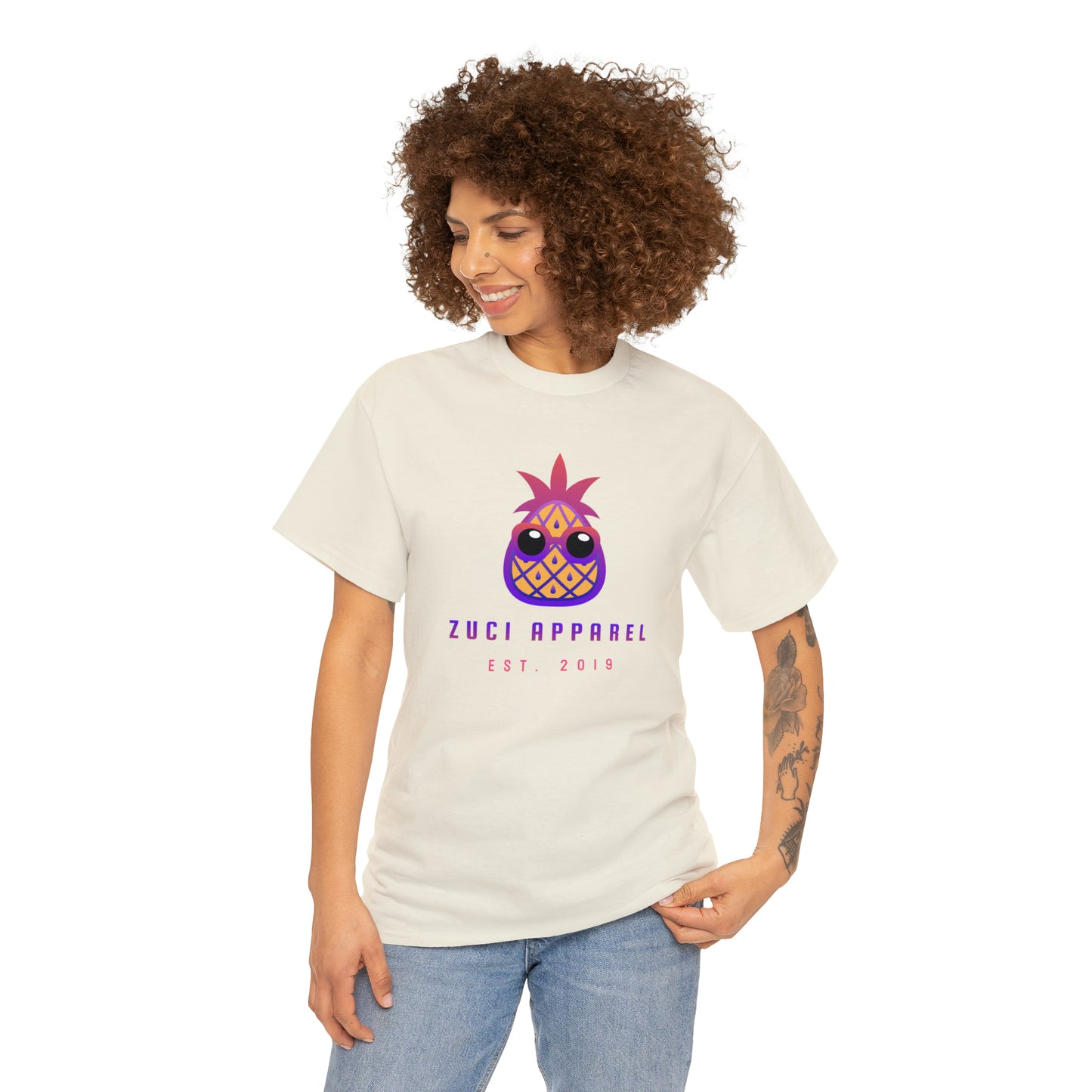 Zuci Cream Short Sleeve T Shirt