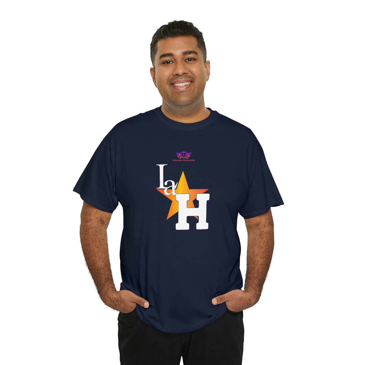 Original "La H" Light Orange Logo T Shirt