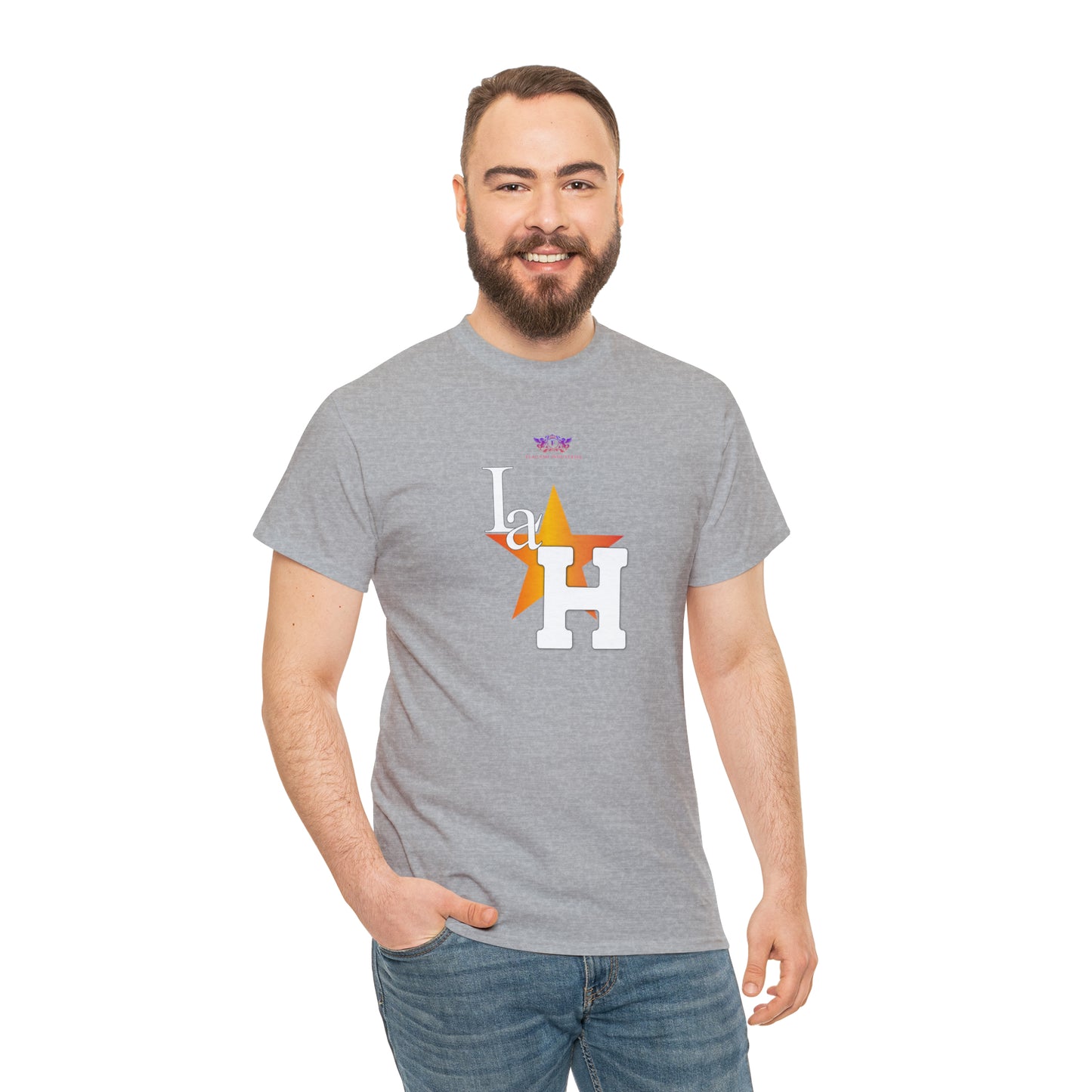 Original "La H" Light Orange Logo T Shirt