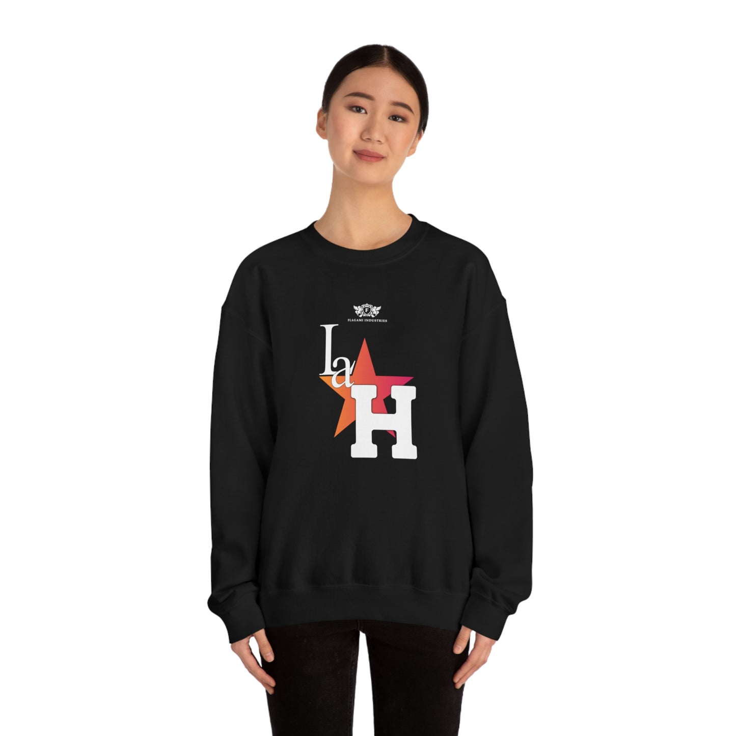 The "La H" Unisex Heavy Blend Crewneck Sweatshirt