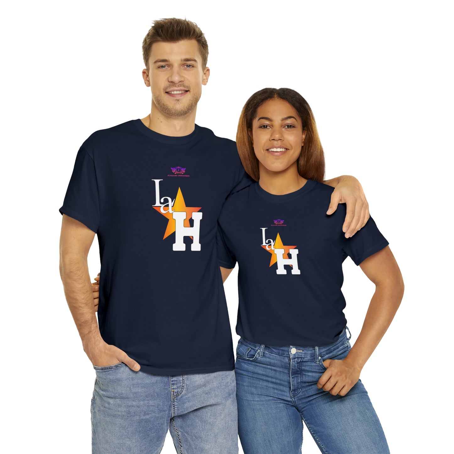 Original "La H" Light Orange Logo T Shirt