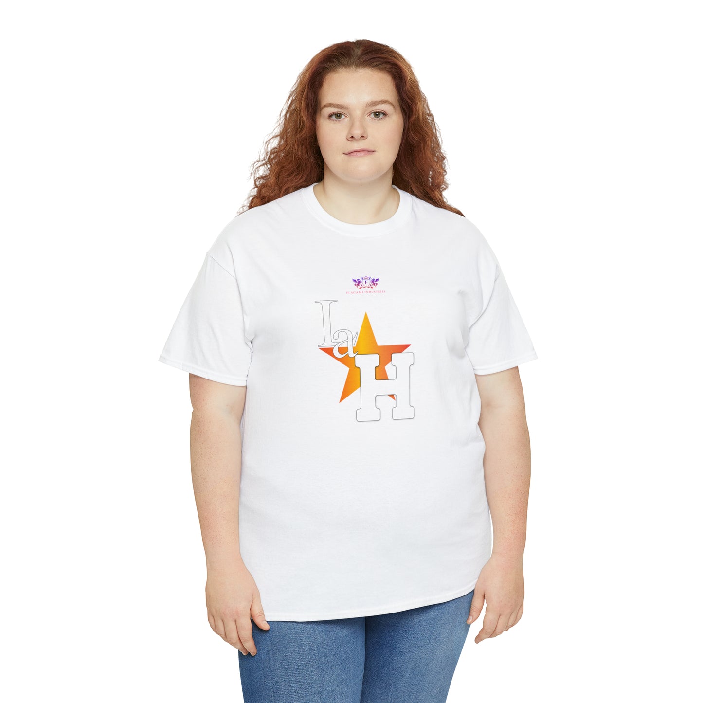 Original "La H" Light Orange Logo T Shirt