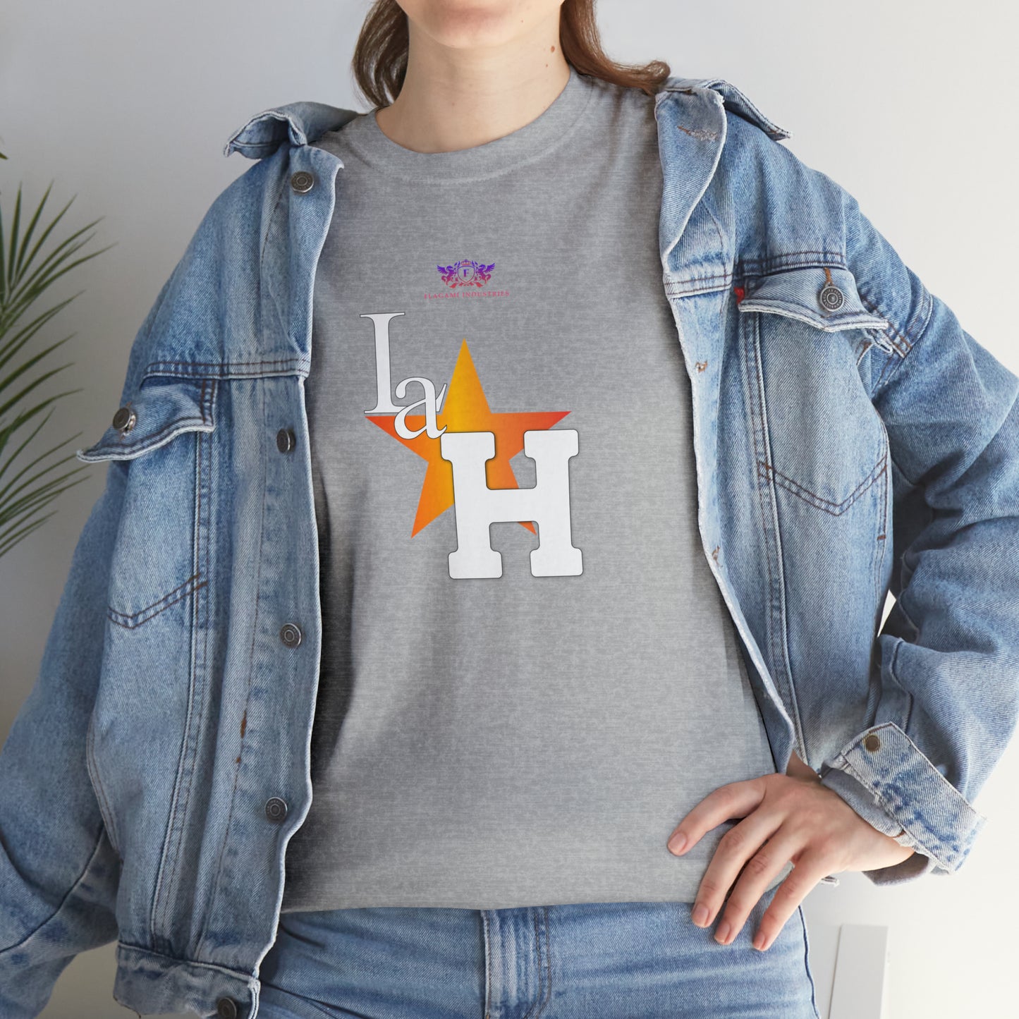Original "La H" Light Orange Logo T Shirt