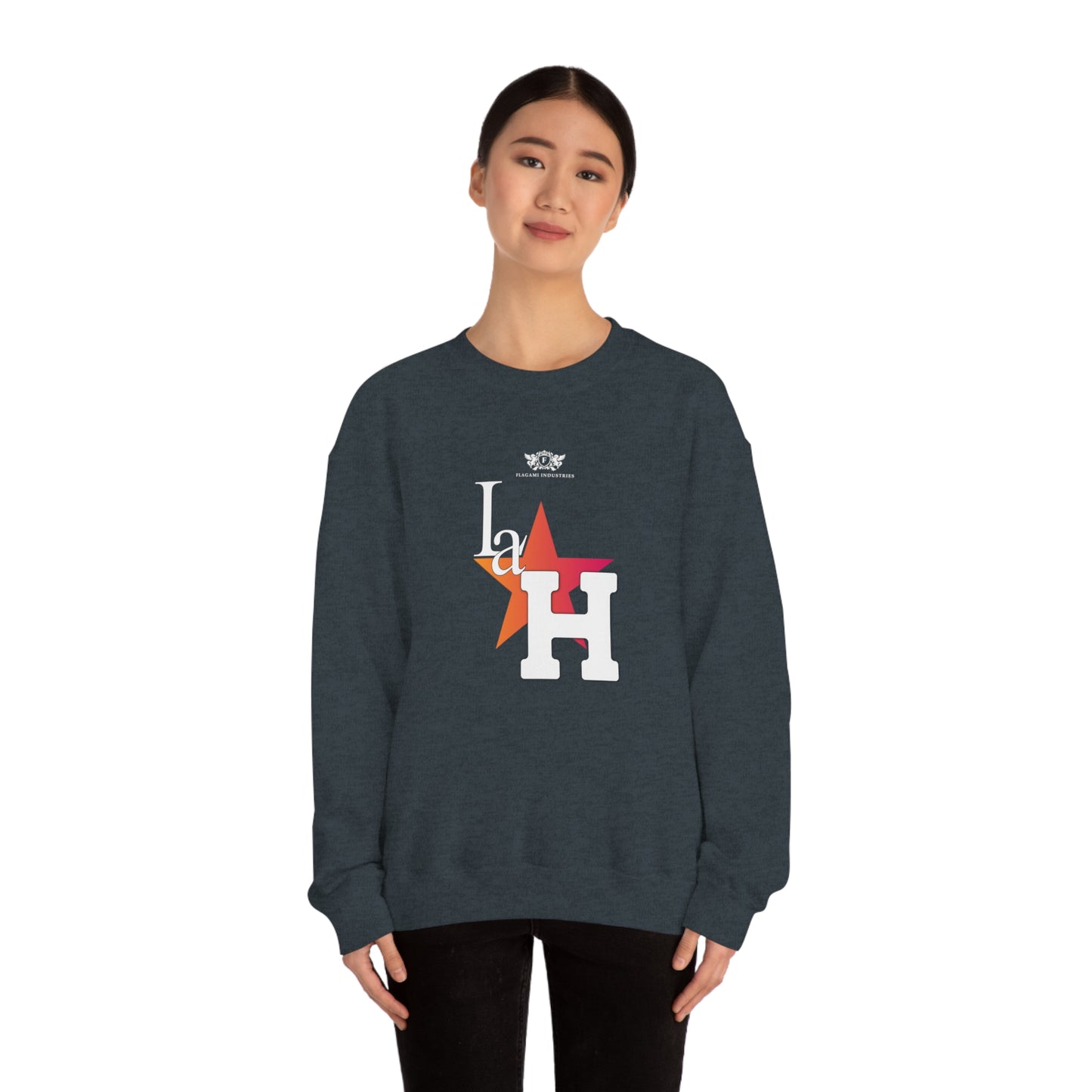 The "La H" Unisex Heavy Blend Crewneck Sweatshirt
