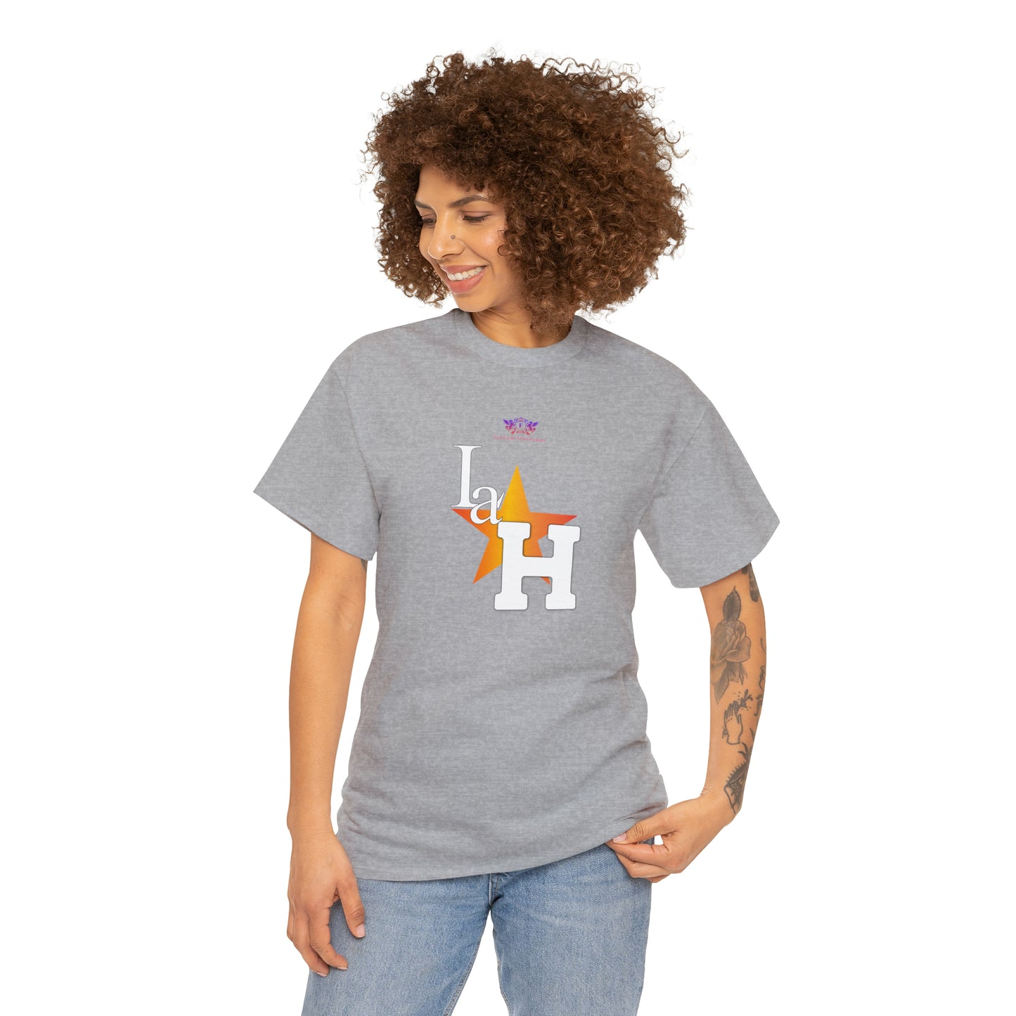 Original "La H" Light Orange Logo T Shirt