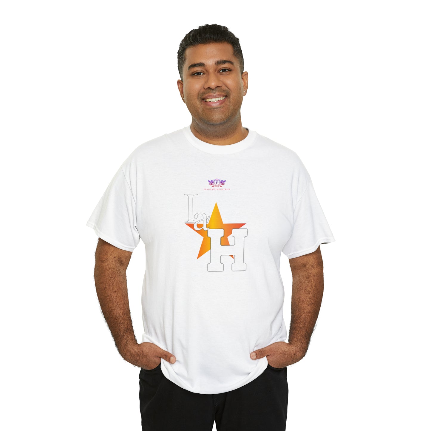 Original "La H" Light Orange Logo T Shirt