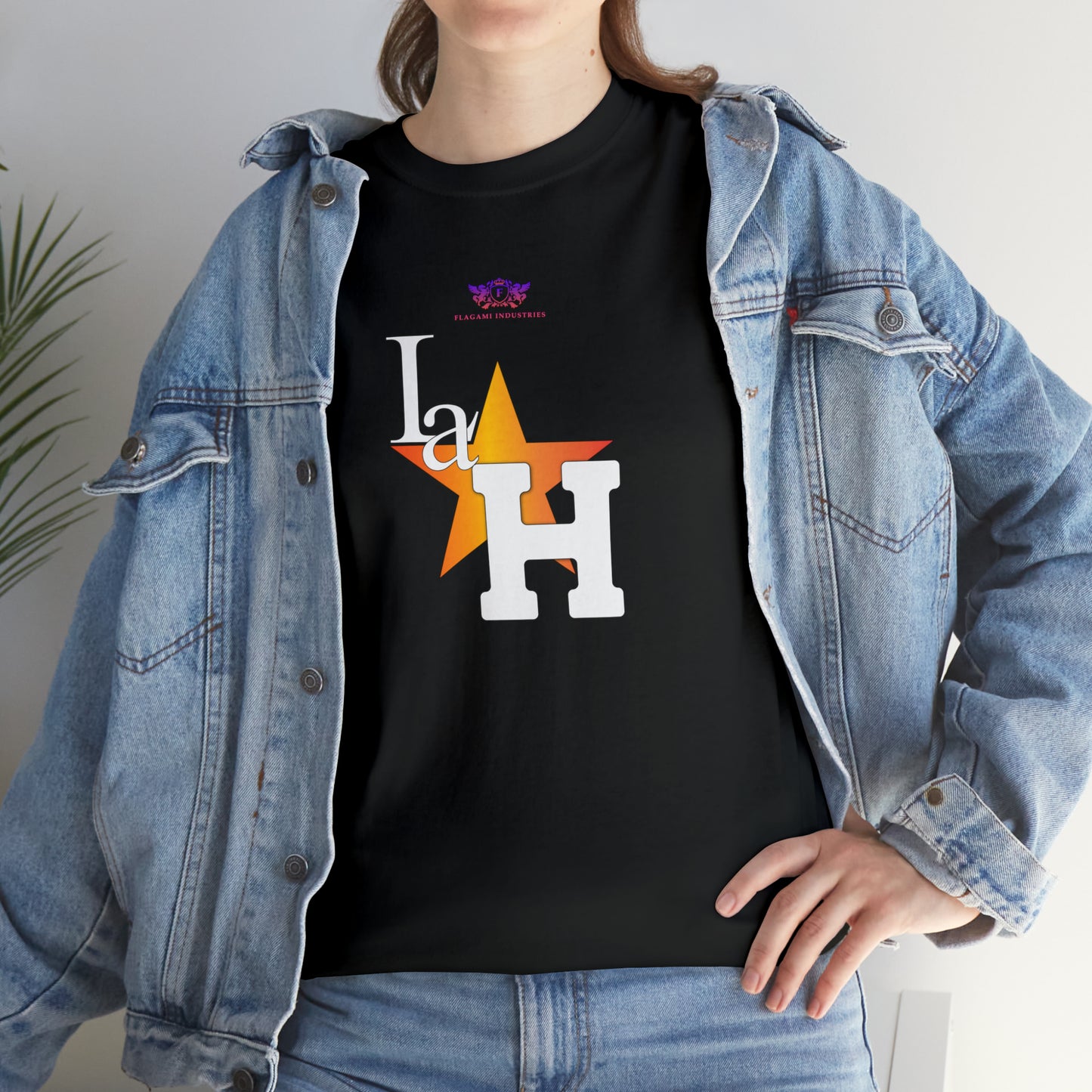 Original "La H" Light Orange Logo T Shirt