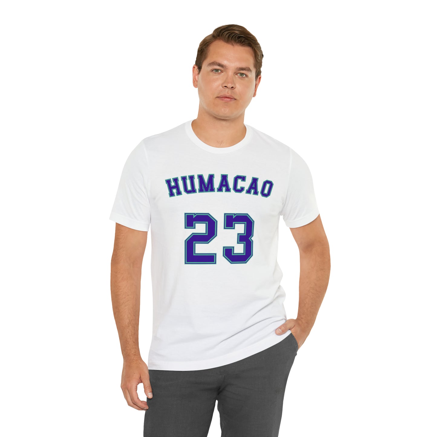 Purple Text Humacao Monarcas Jersey Shirt