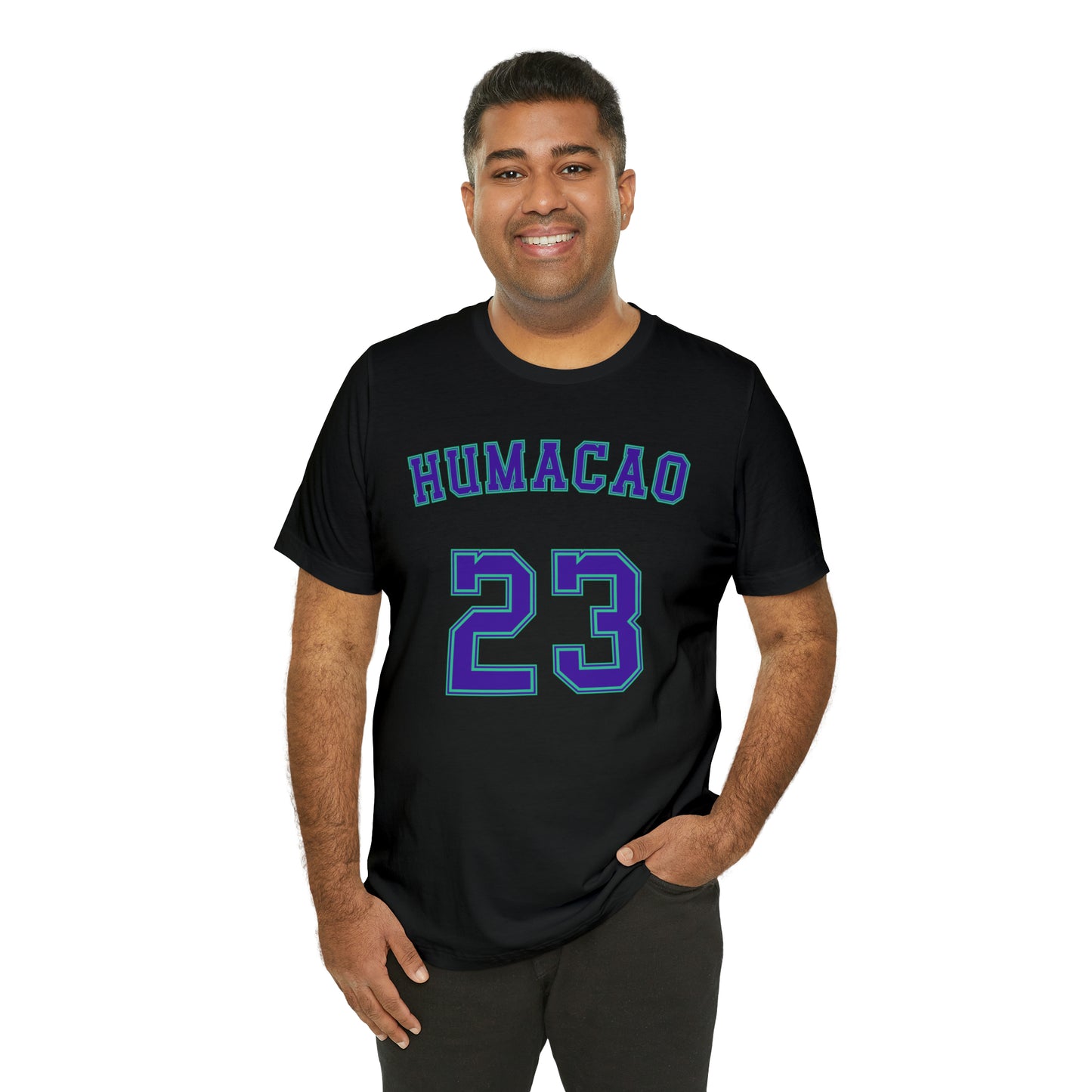 Purple Text Humacao Monarcas Jersey Shirt