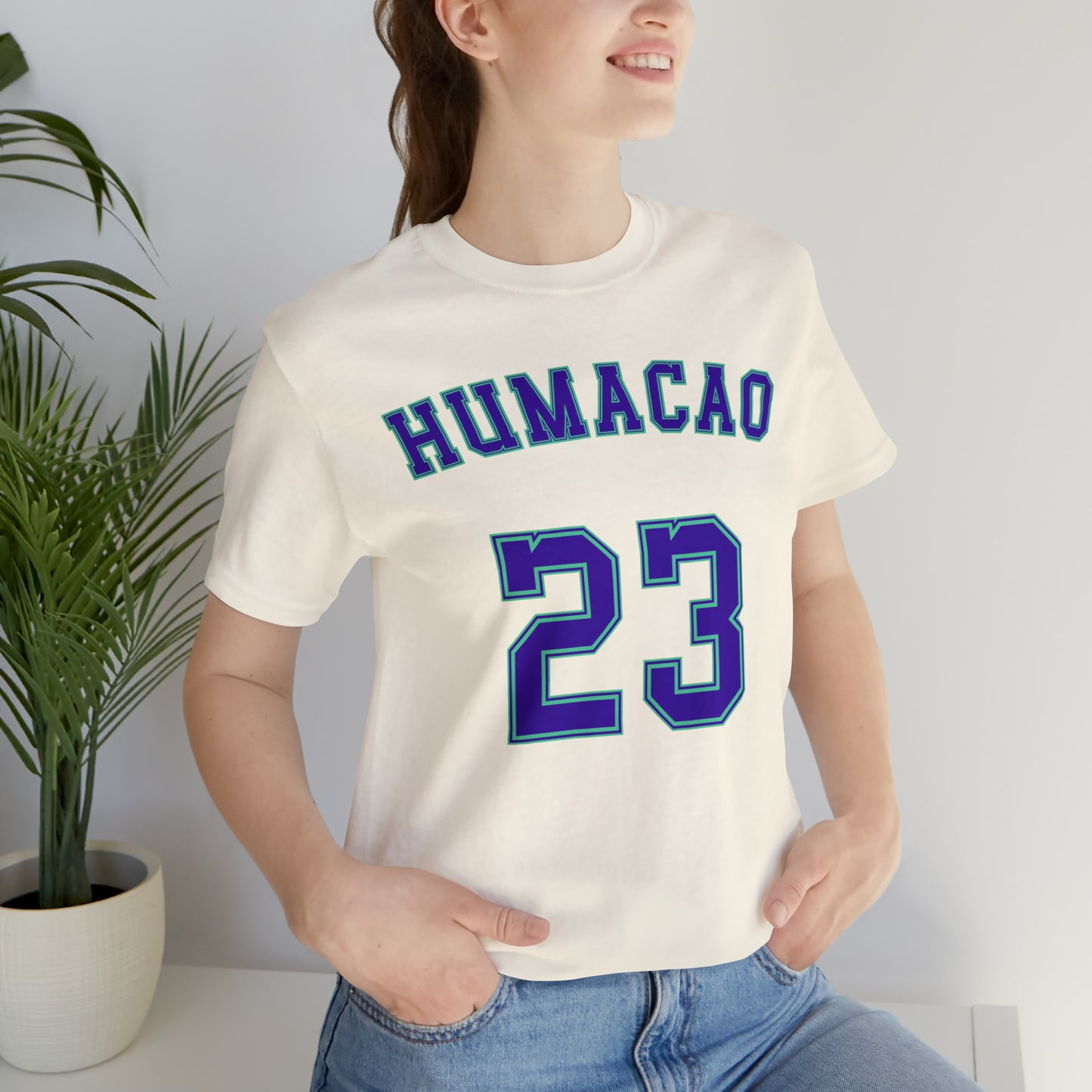 Purple Text Humacao Monarcas Jersey Shirt