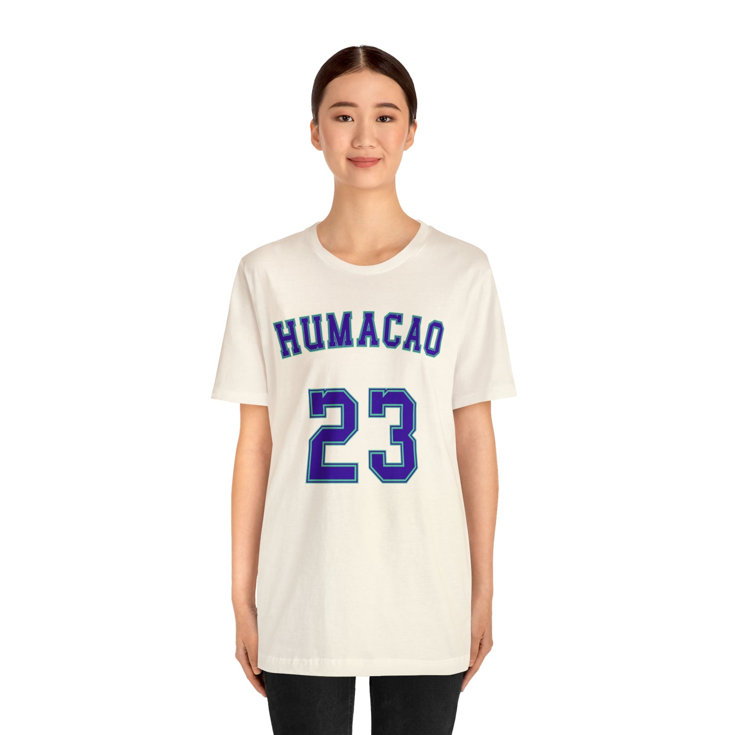 Purple Text Humacao Monarcas Jersey Shirt